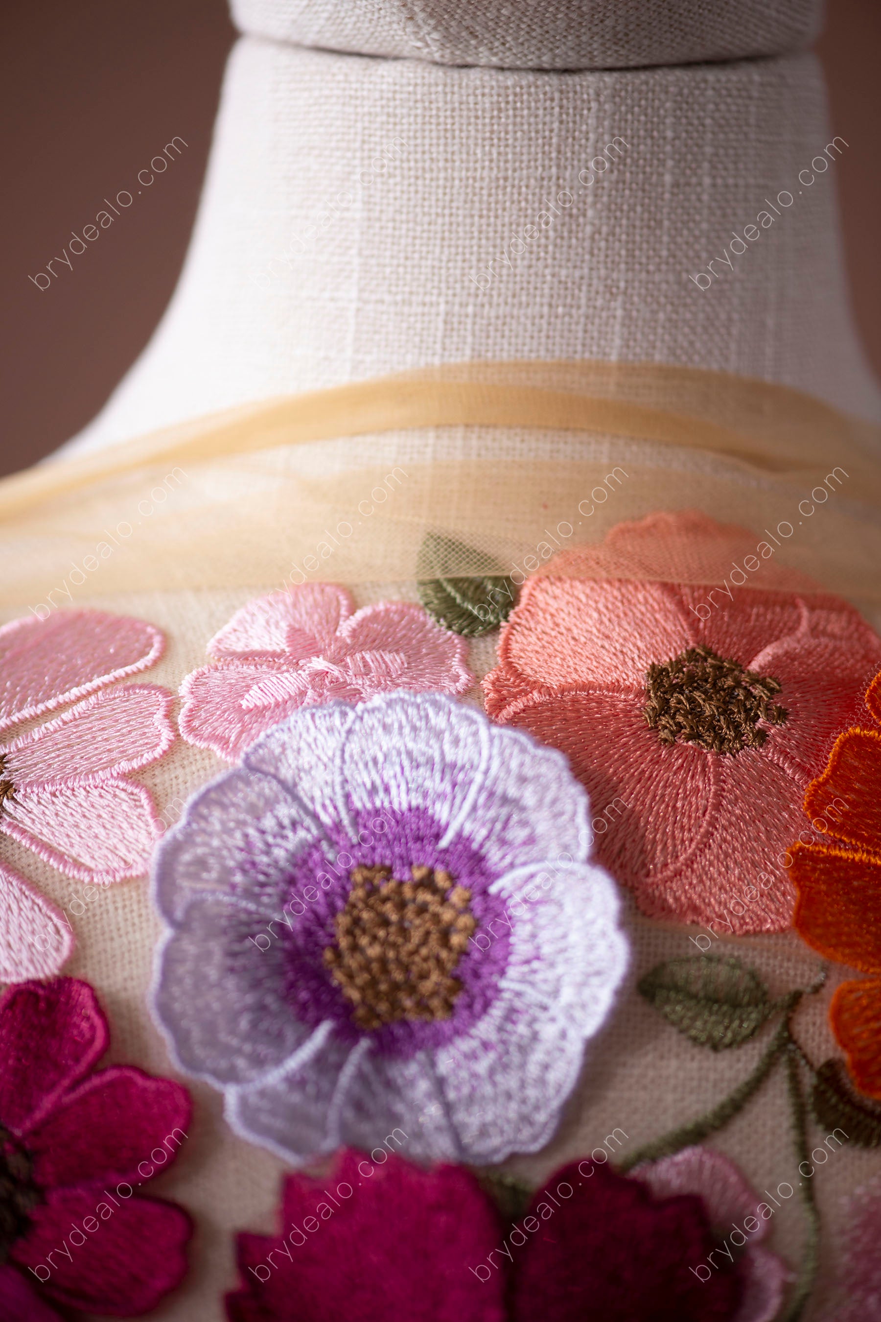  Colorful Flowers Designer Lace