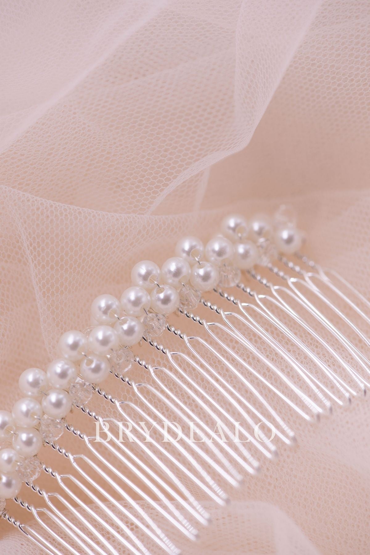  Linear Pearls Bridal Hair Comb