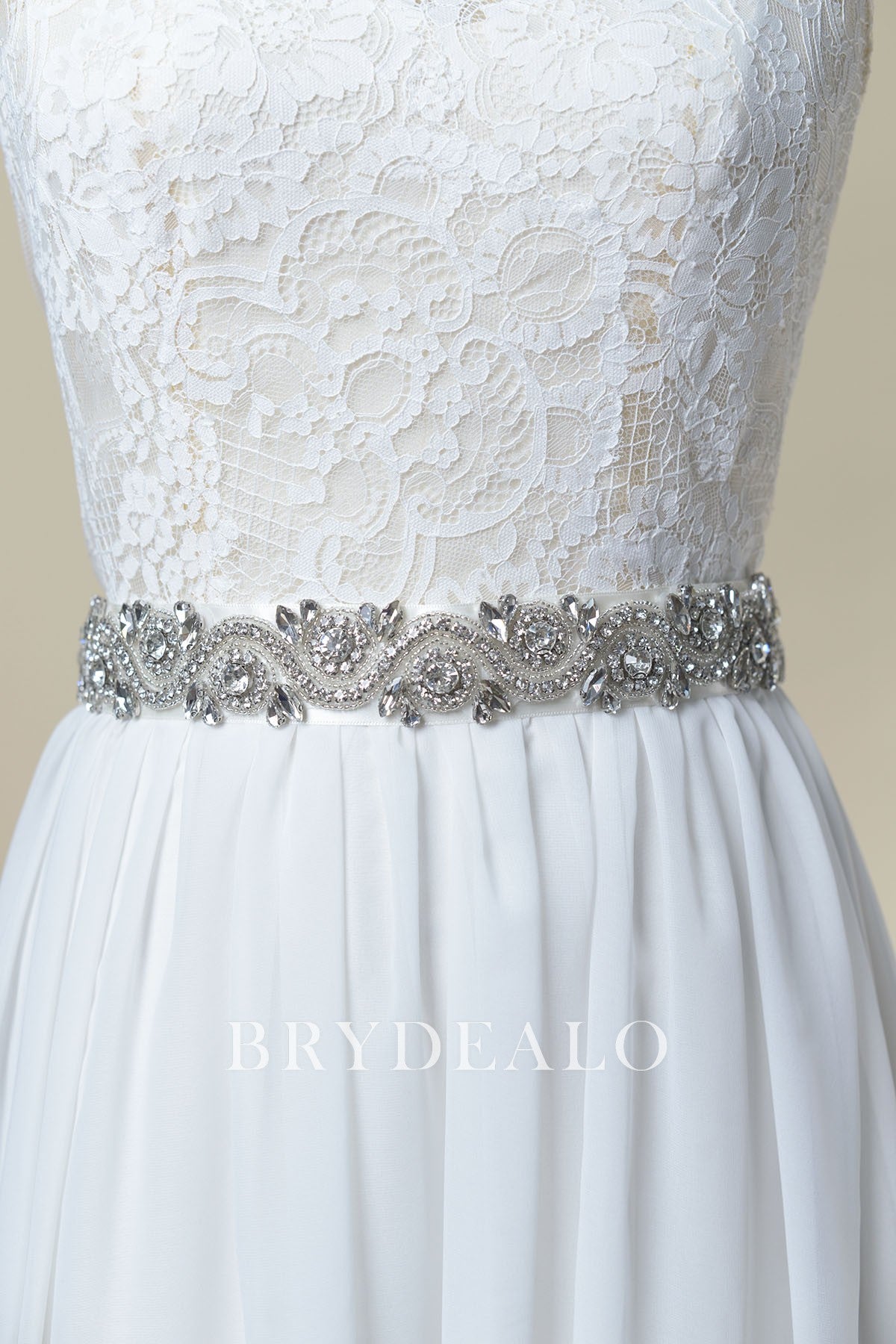 Glaring Rhinestones Axial Symmetrical Bridal Sash