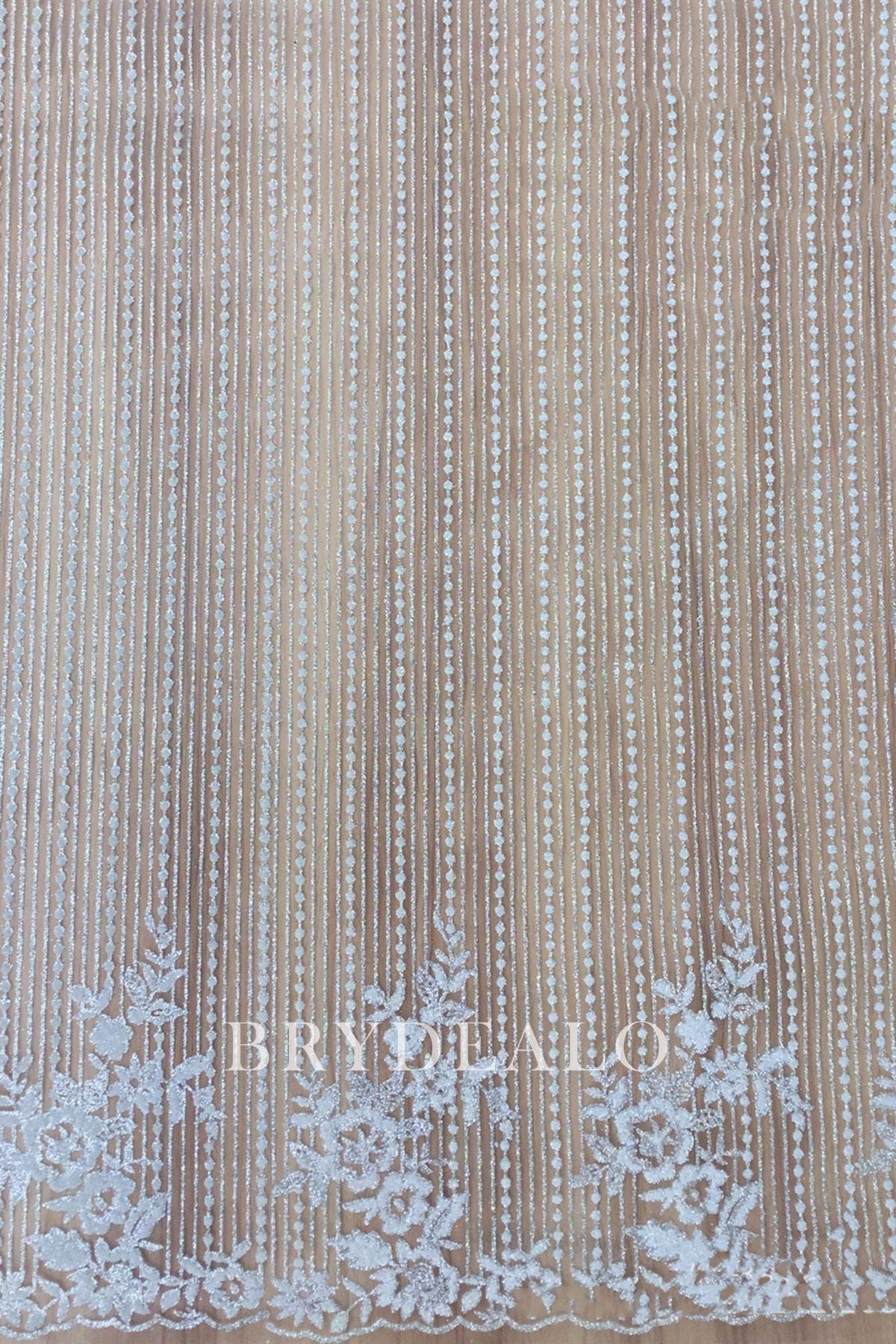 Wholesale Glitter Line Lace Fabric for Wholesale