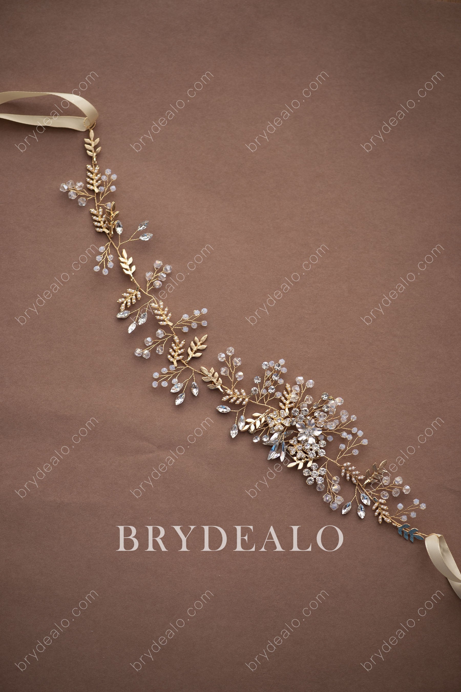 Gorgeous Crystals Pearls Beads Bridal Sash for Wholesale