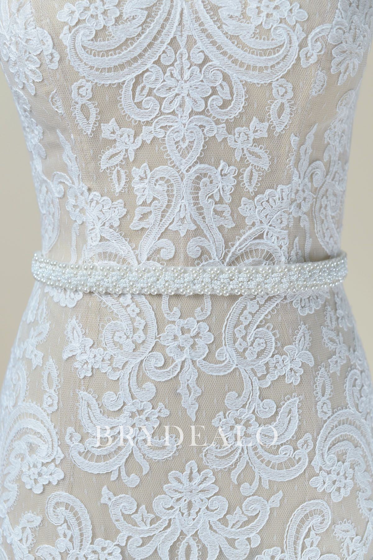 High-end Pearls Bridal Sash for Wholesale