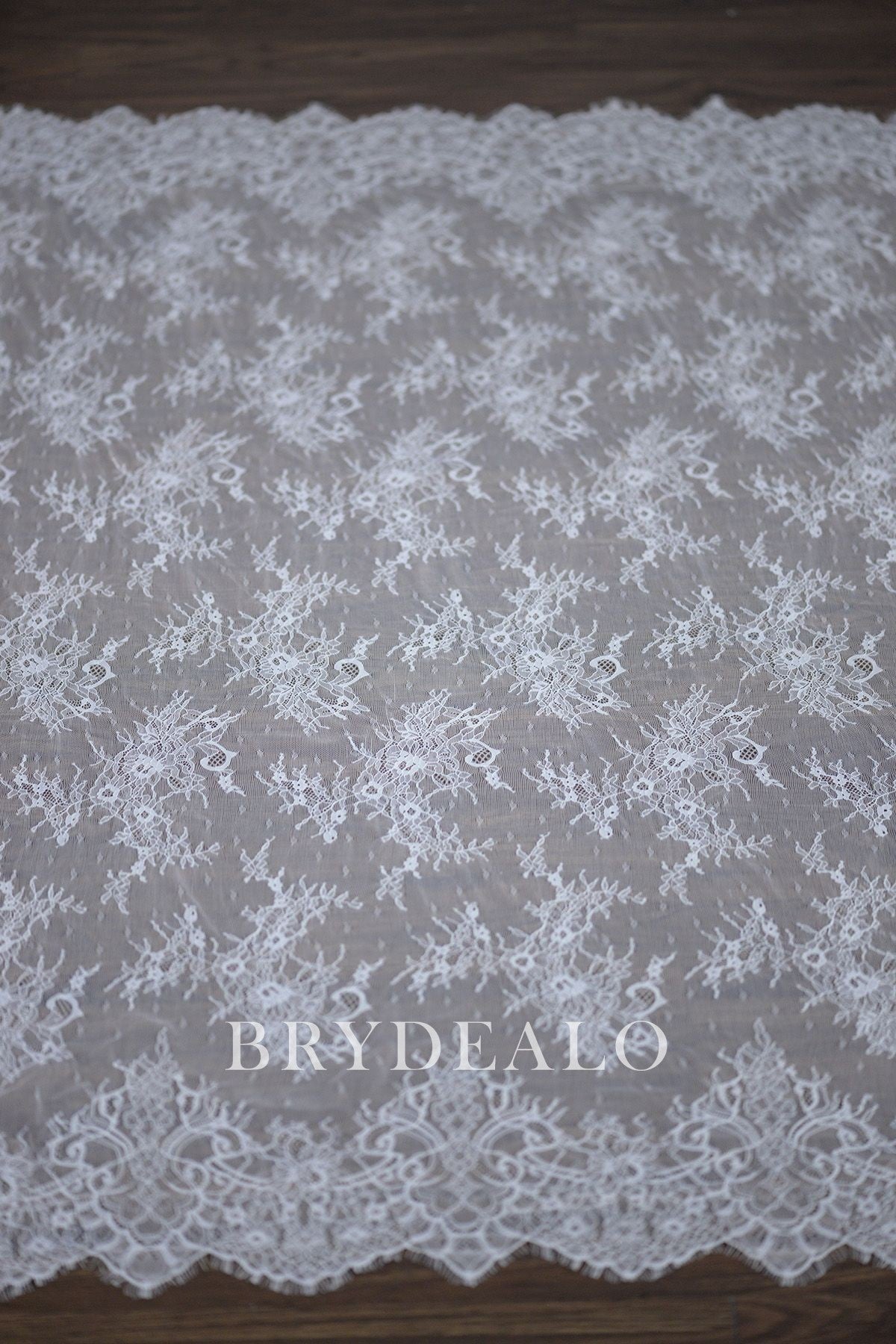  Wild Flower Double Border Lace Fabric 3M