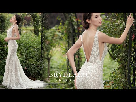 2-in-1 Beaded Floral Lace Mermaid Wedding Dress for Wholesale