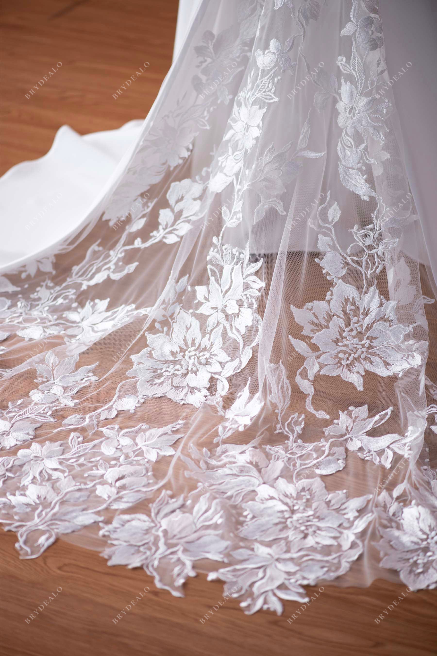 illusion lace godet