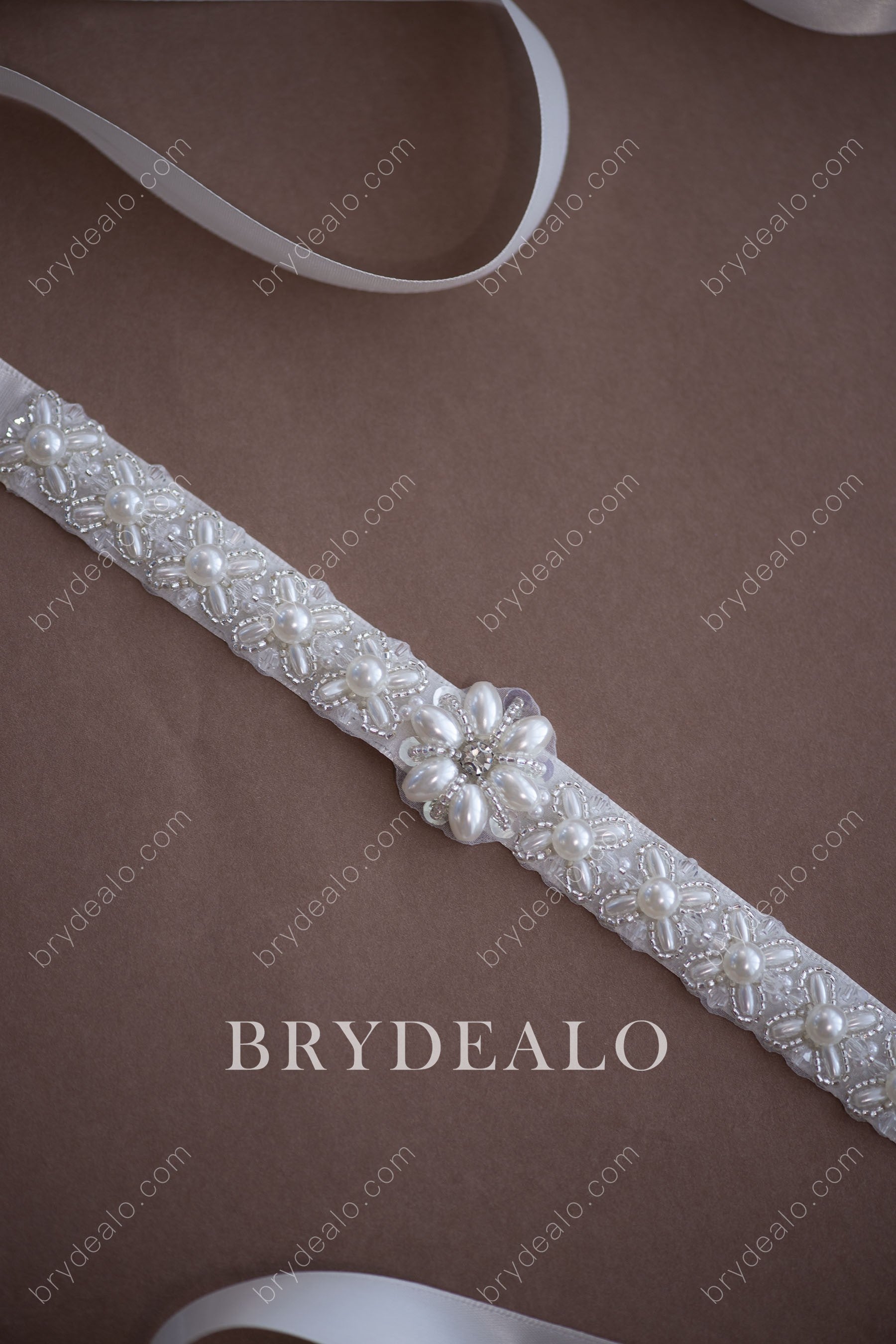 Best Ingenious Pearls Crystals Bridal Sash