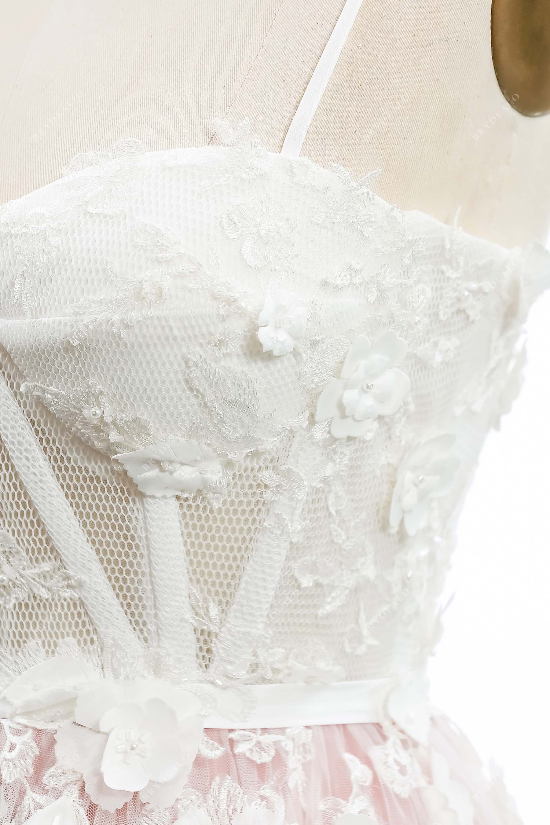 ivory lace corset bridal dress