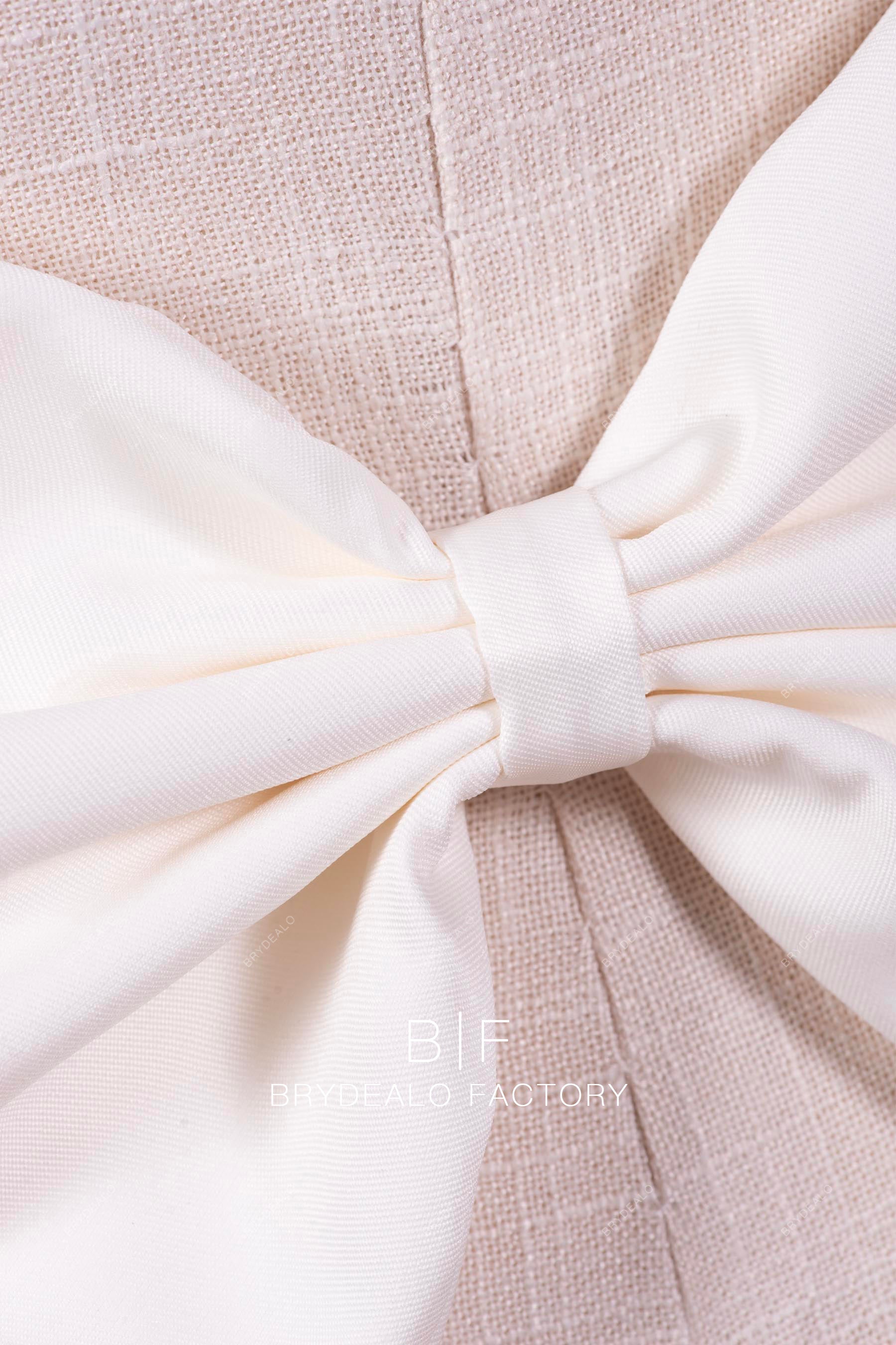 Lovely Ivory Mikado Bowknot