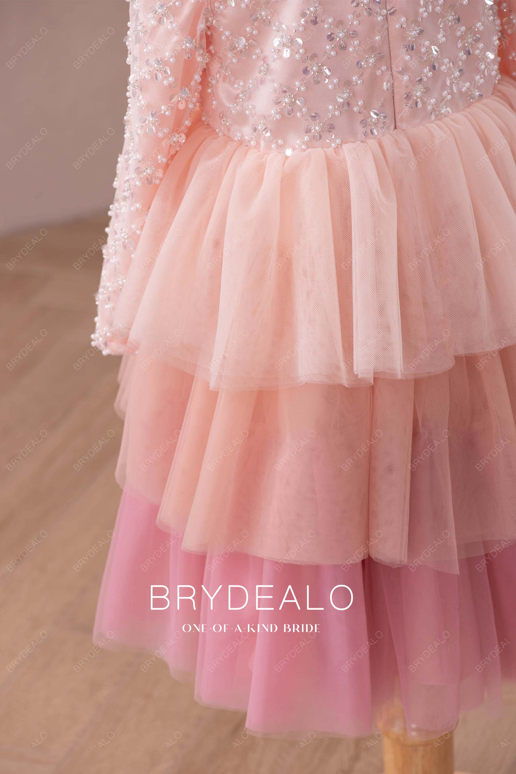 kids tiered ombre skirt