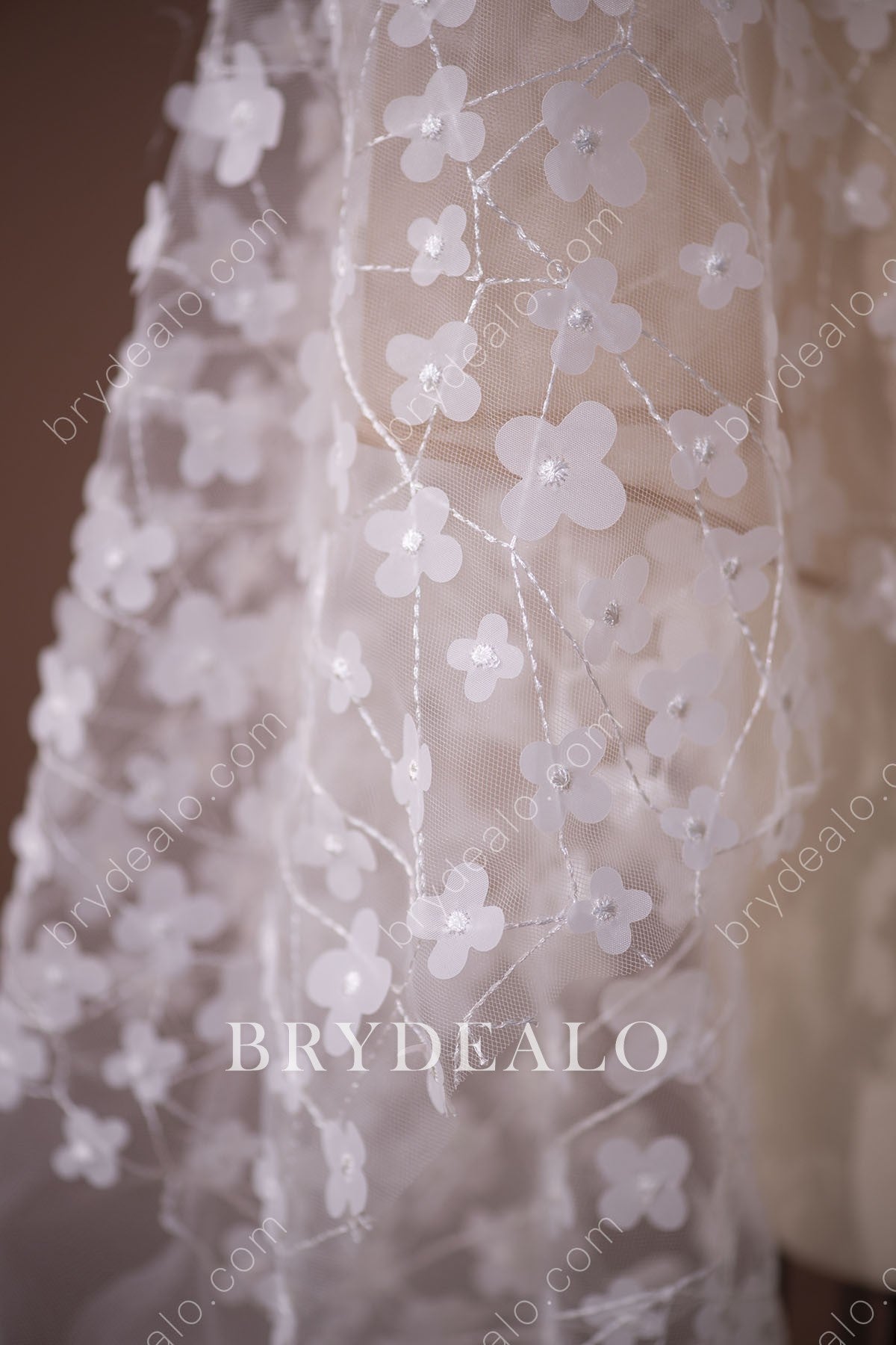 Dainty Flower Bridal Lace Fabric Online