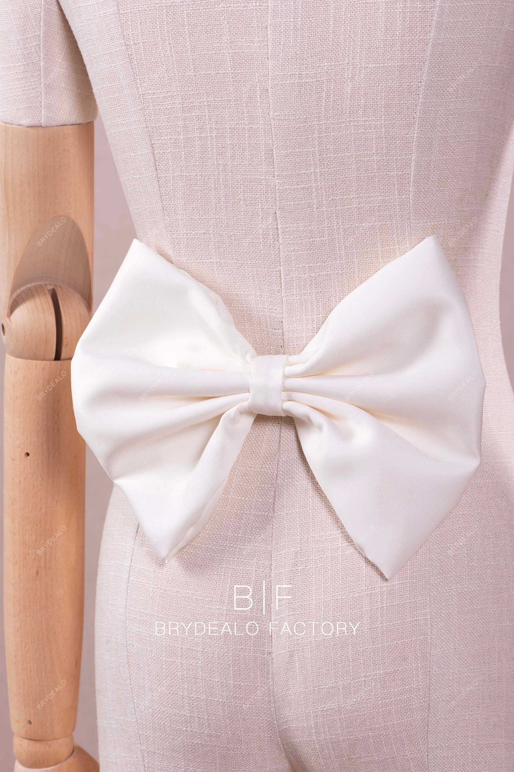 Lovely Ivory Mikado Bowknot