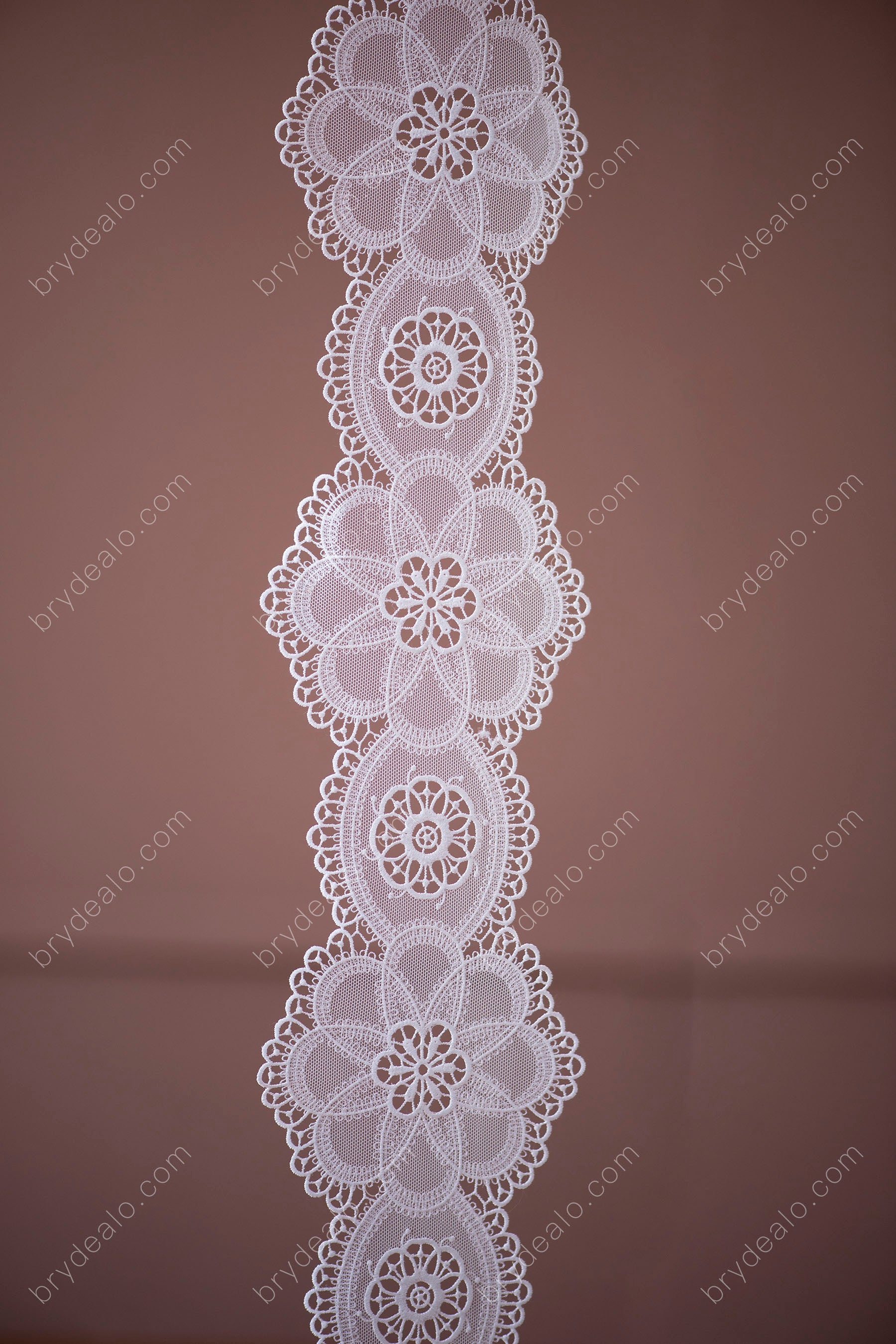 Nifty Flower Scalloped Crochet Lace Trim