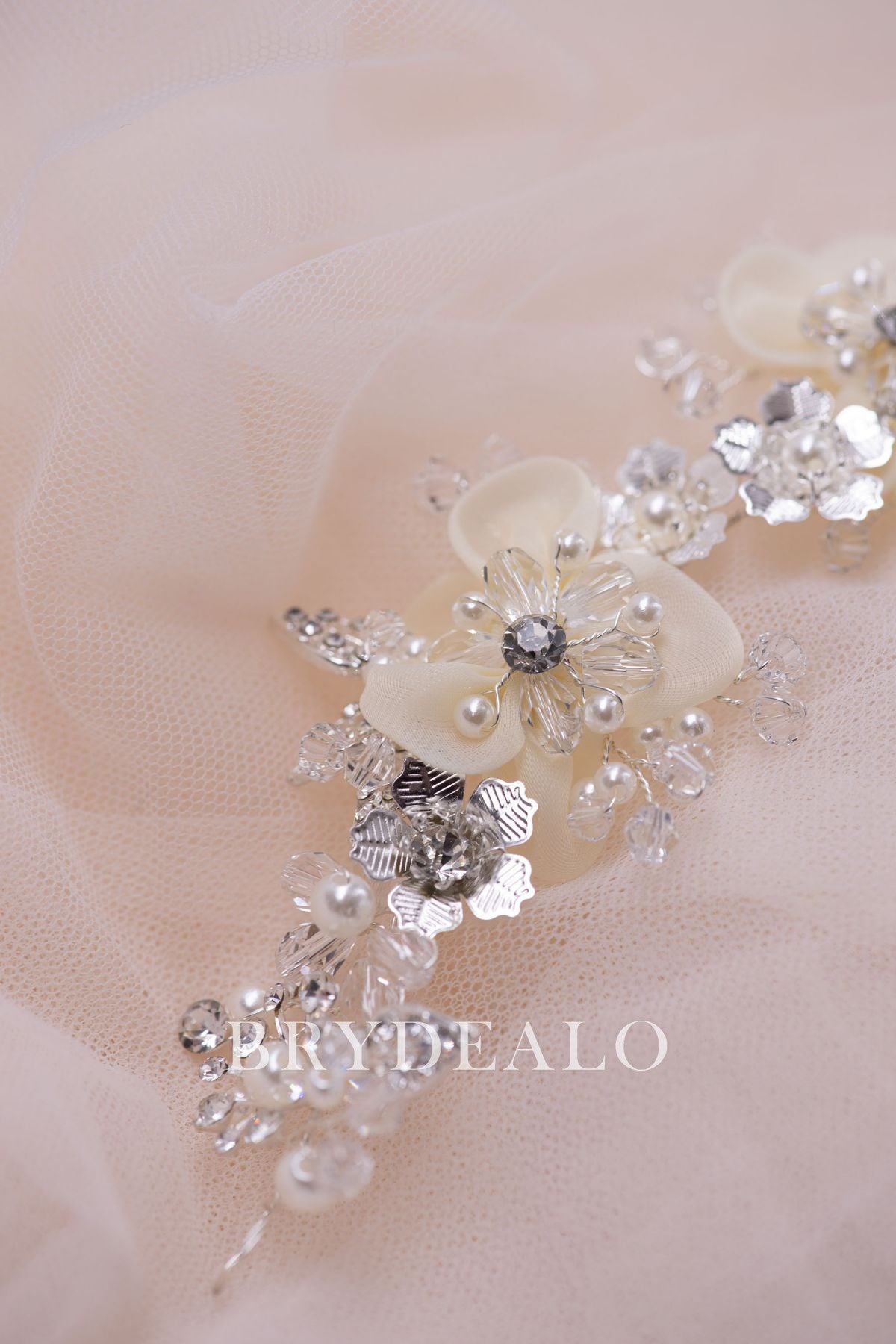 Pearls Rhinestones Bridal Headpiece