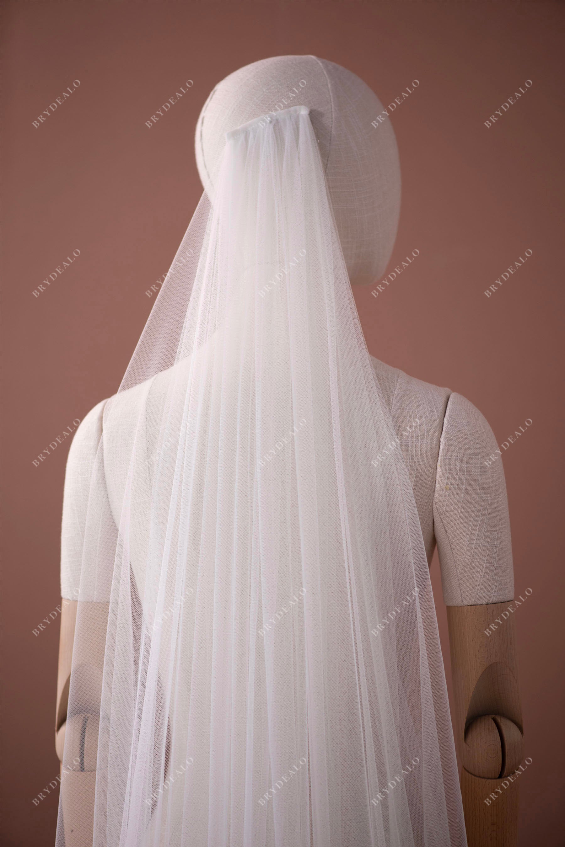 plain comb bridal veil for wholesale