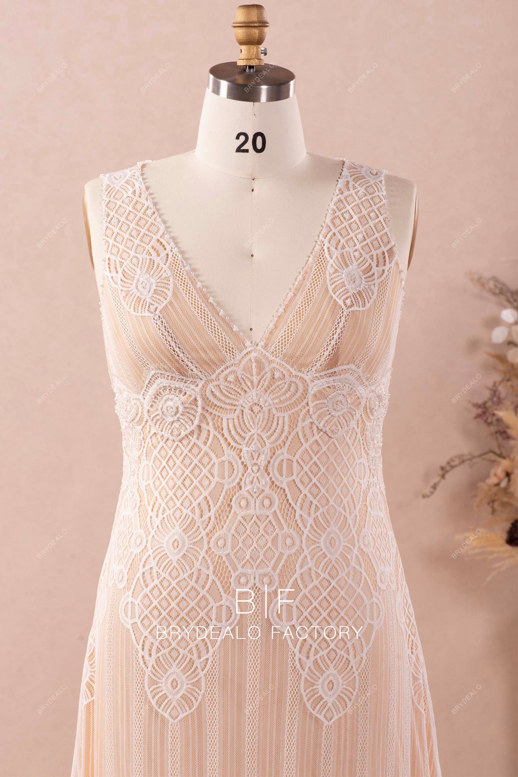 Ecru Lace Wedding Dress