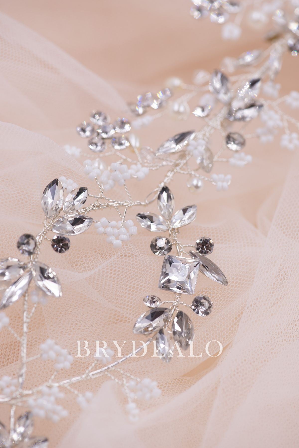 Crystals Pearls Bridal Headpiece