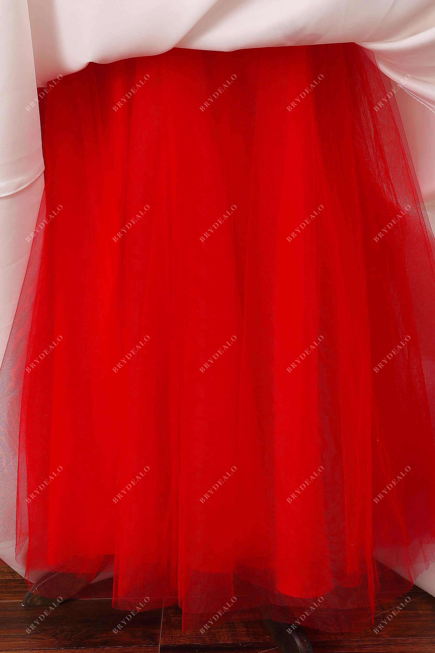 red inner tulle skirt