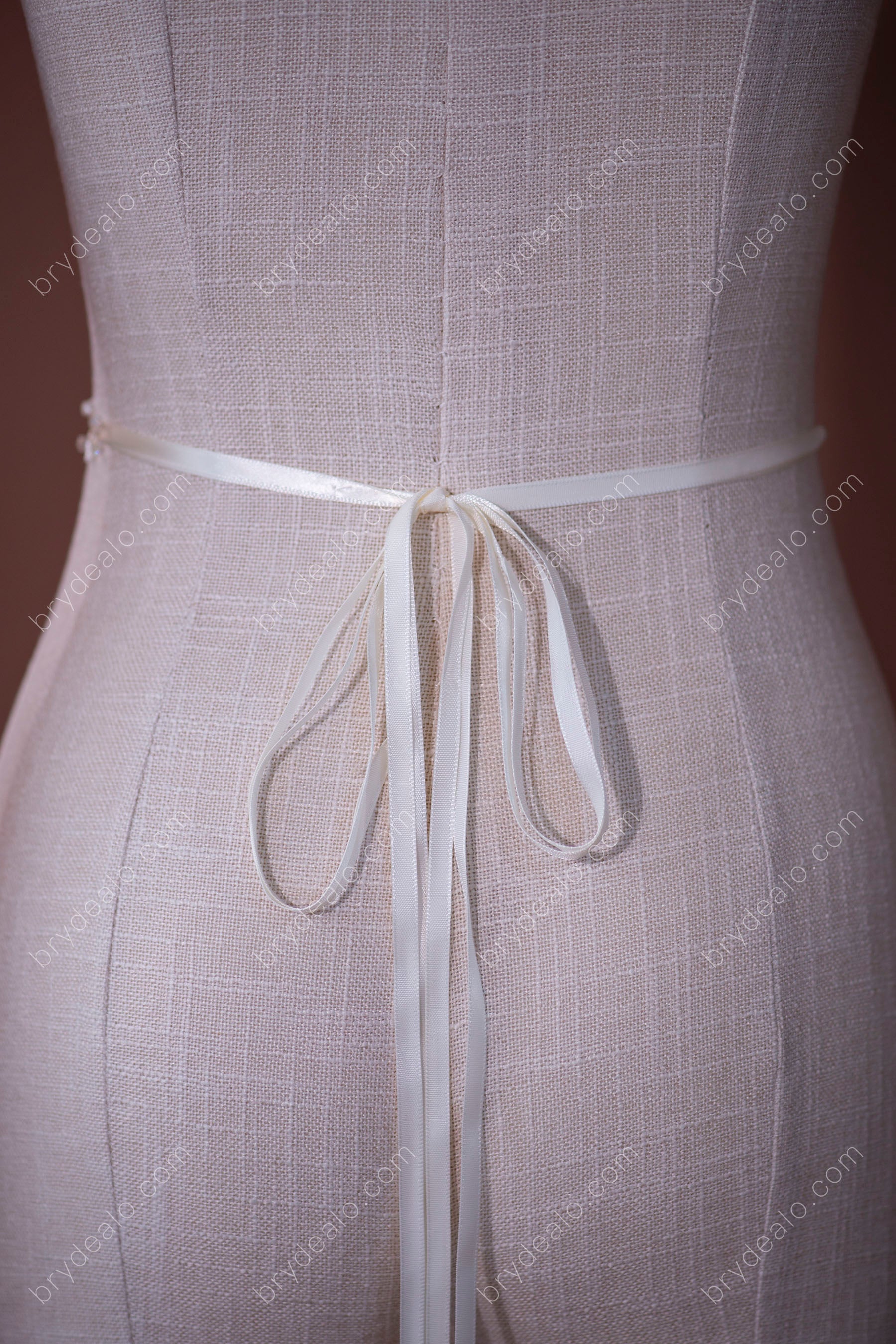 Refined Flower Branch Beaded Bridal Sash