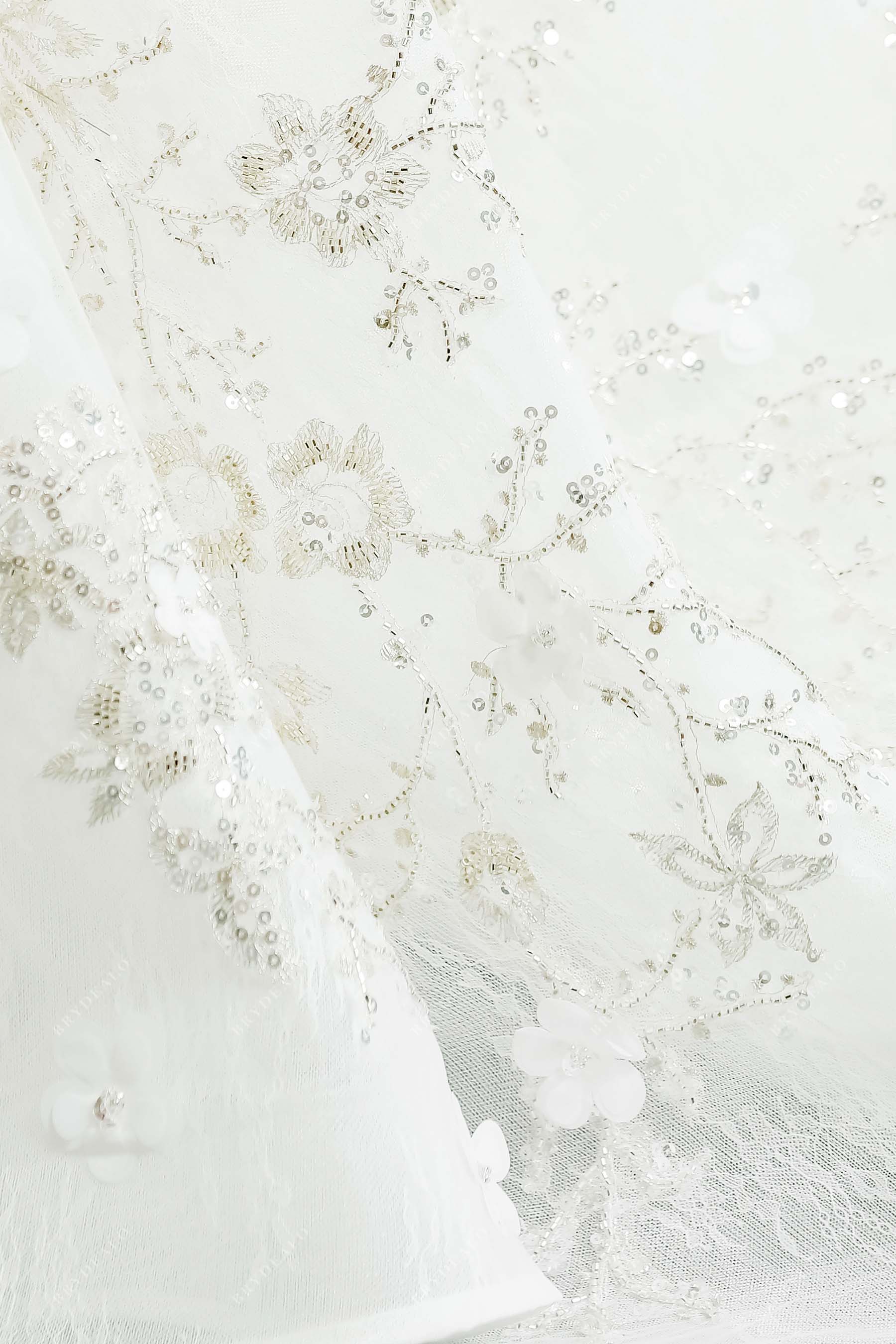 sequin lace bridal dress