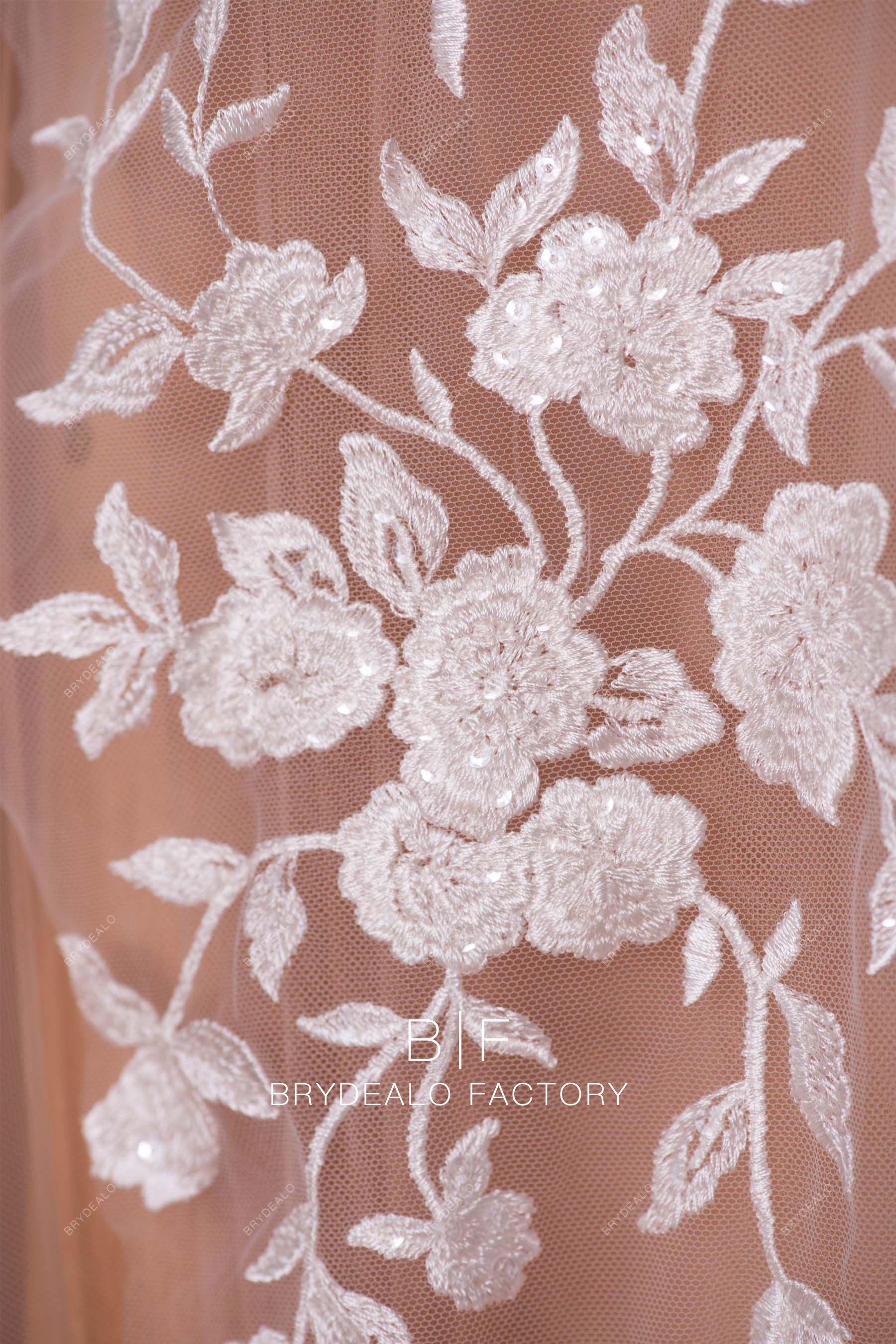 shimmery daisy lace