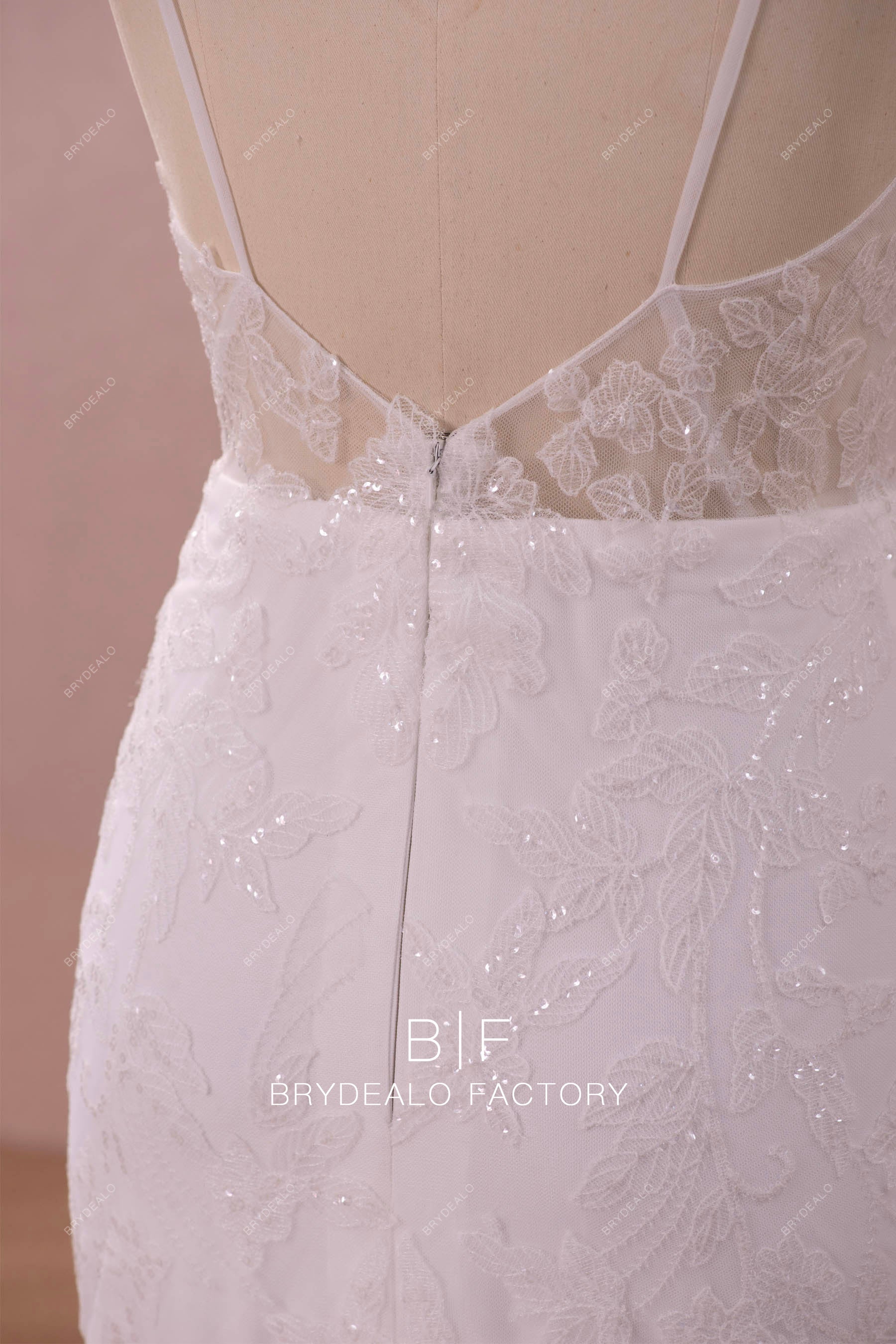 shimmery bridal lace