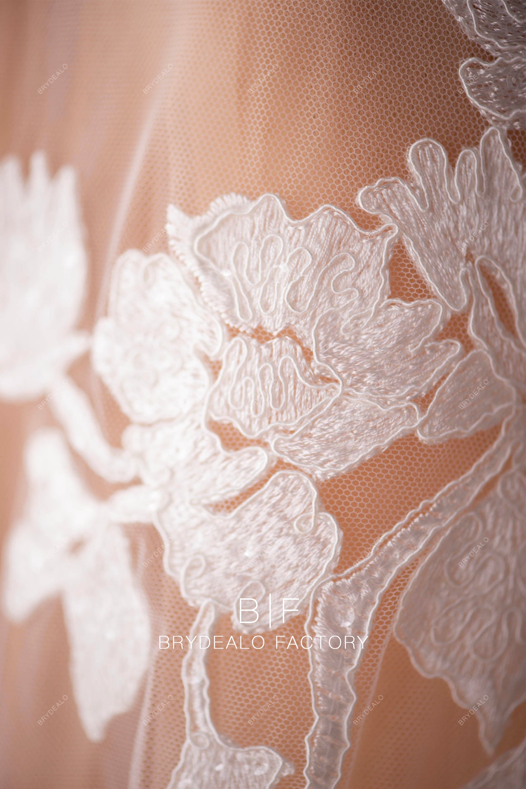 shimmery bridal lace
