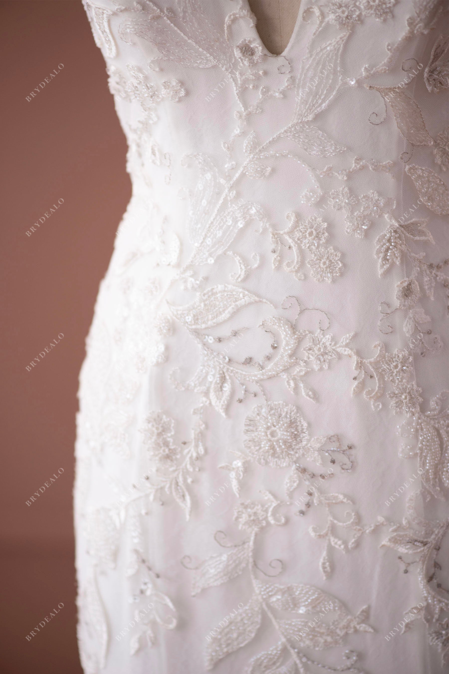 shimmery flower lace