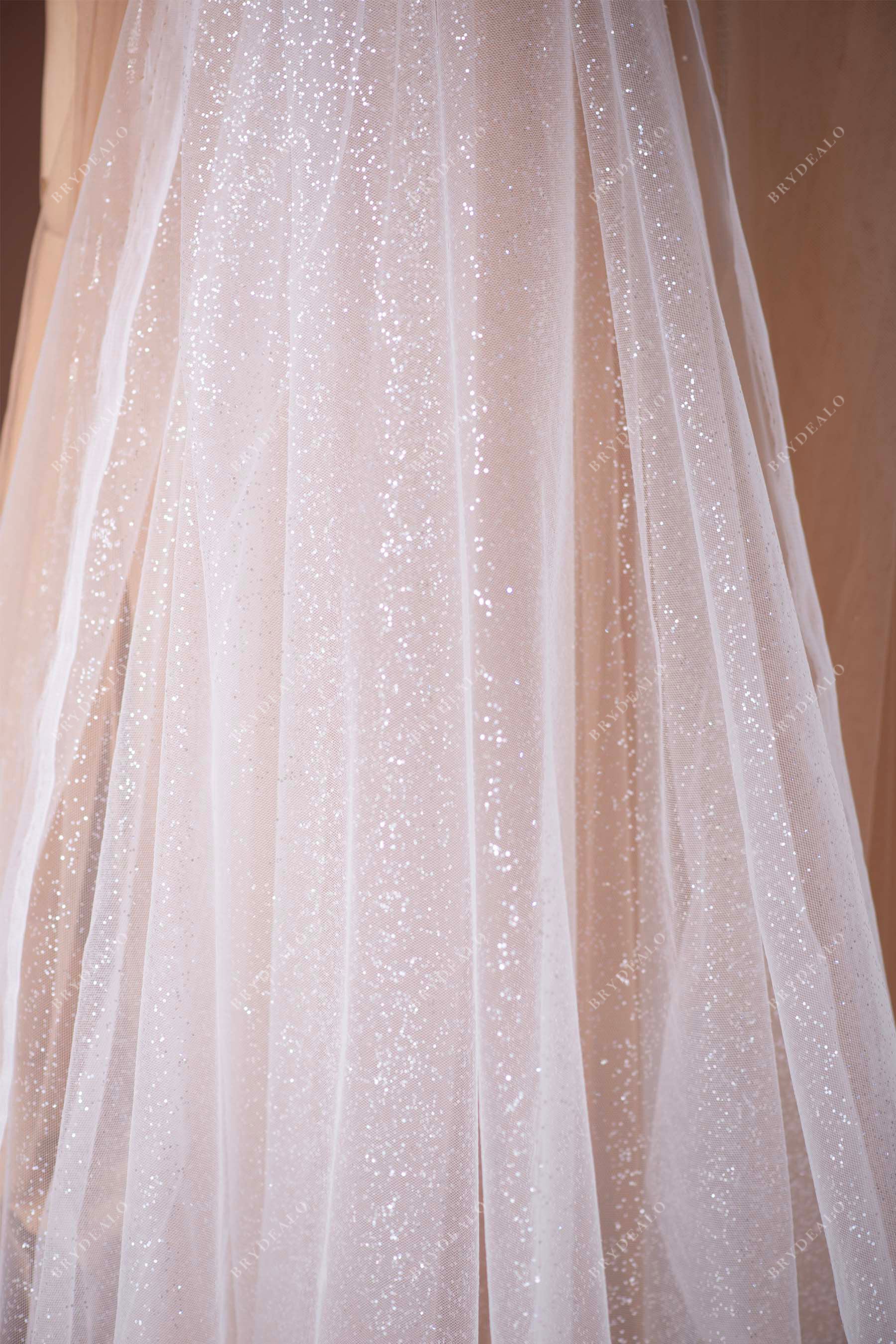 shimmery glitter tulle fabric