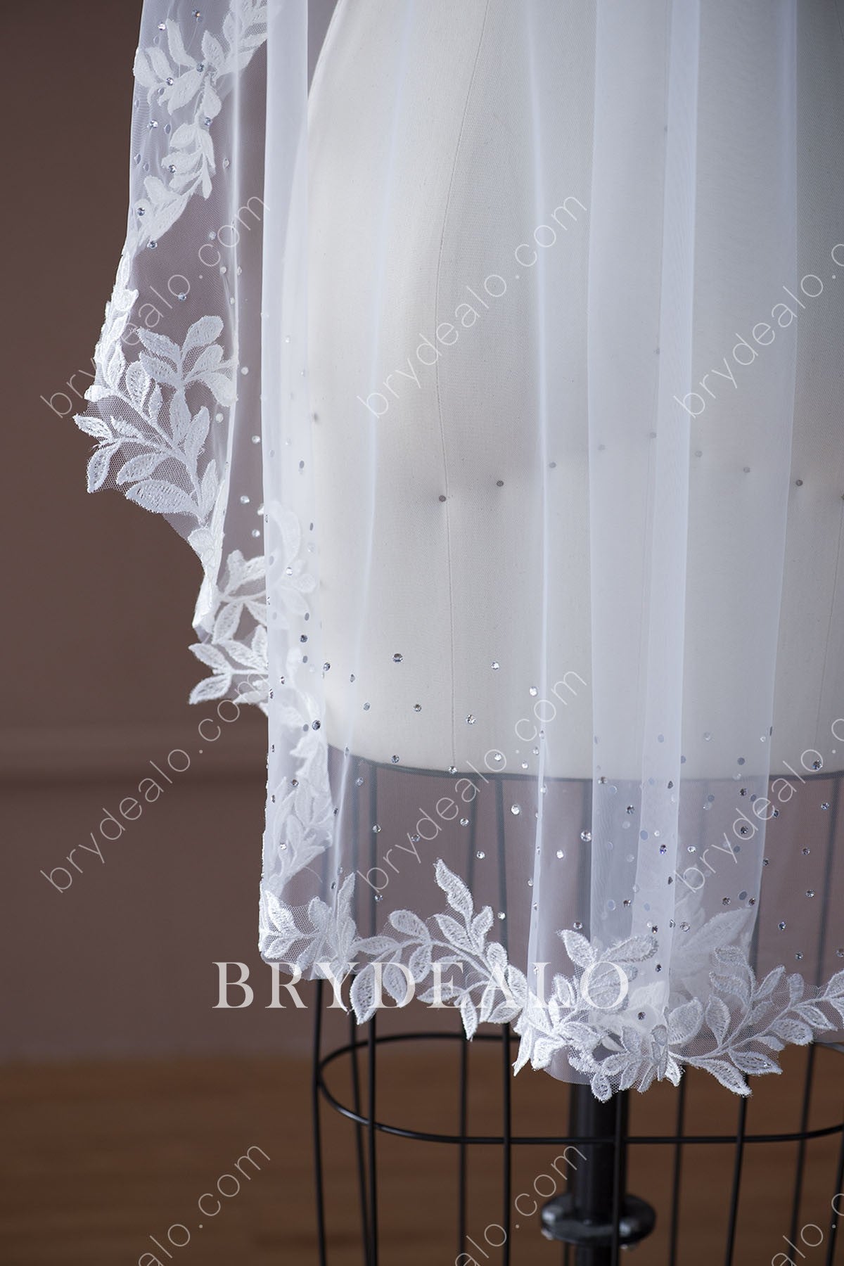 lace edge wedding veil