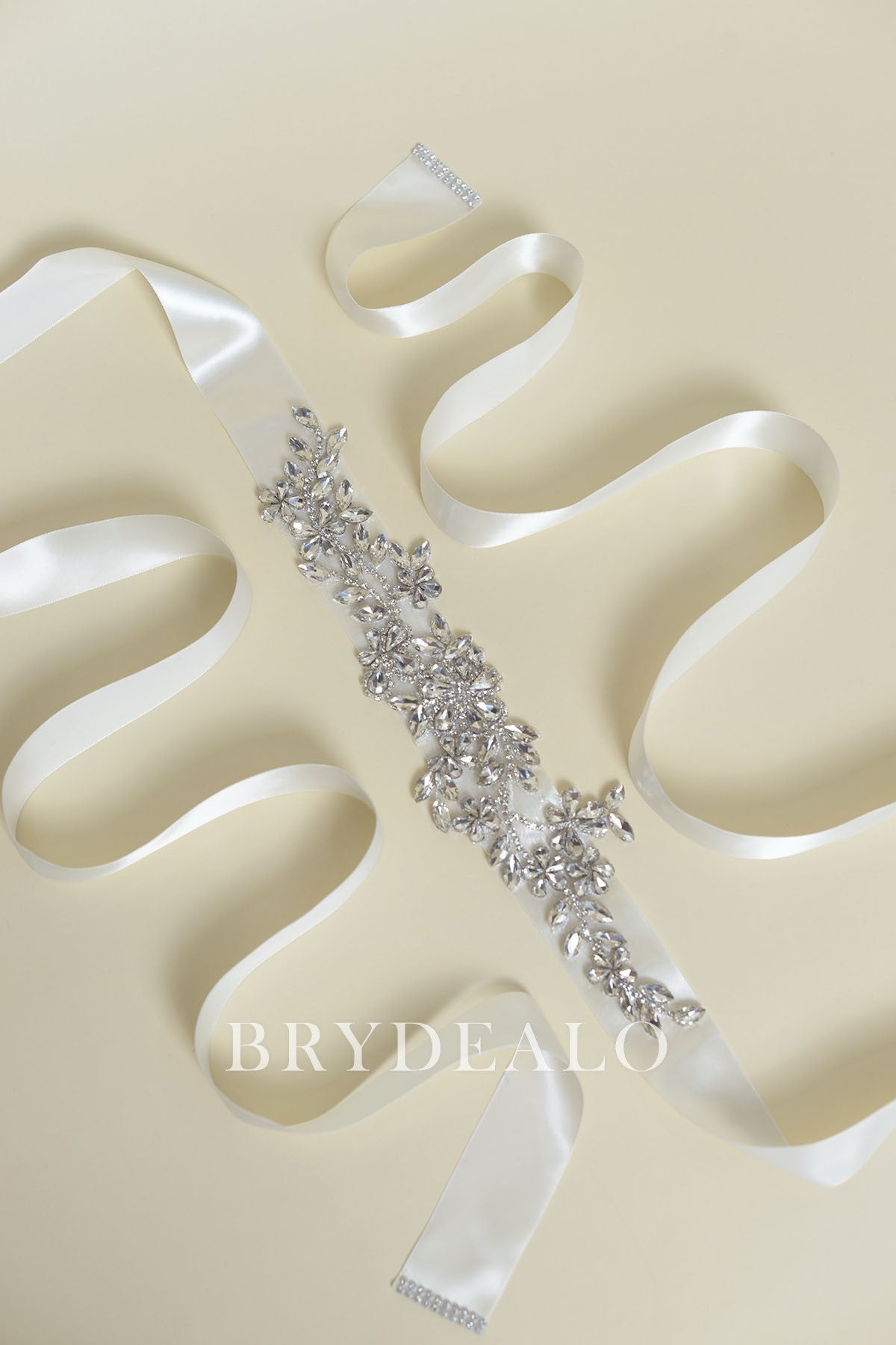 Shiny Crystals Bridal Sash Online