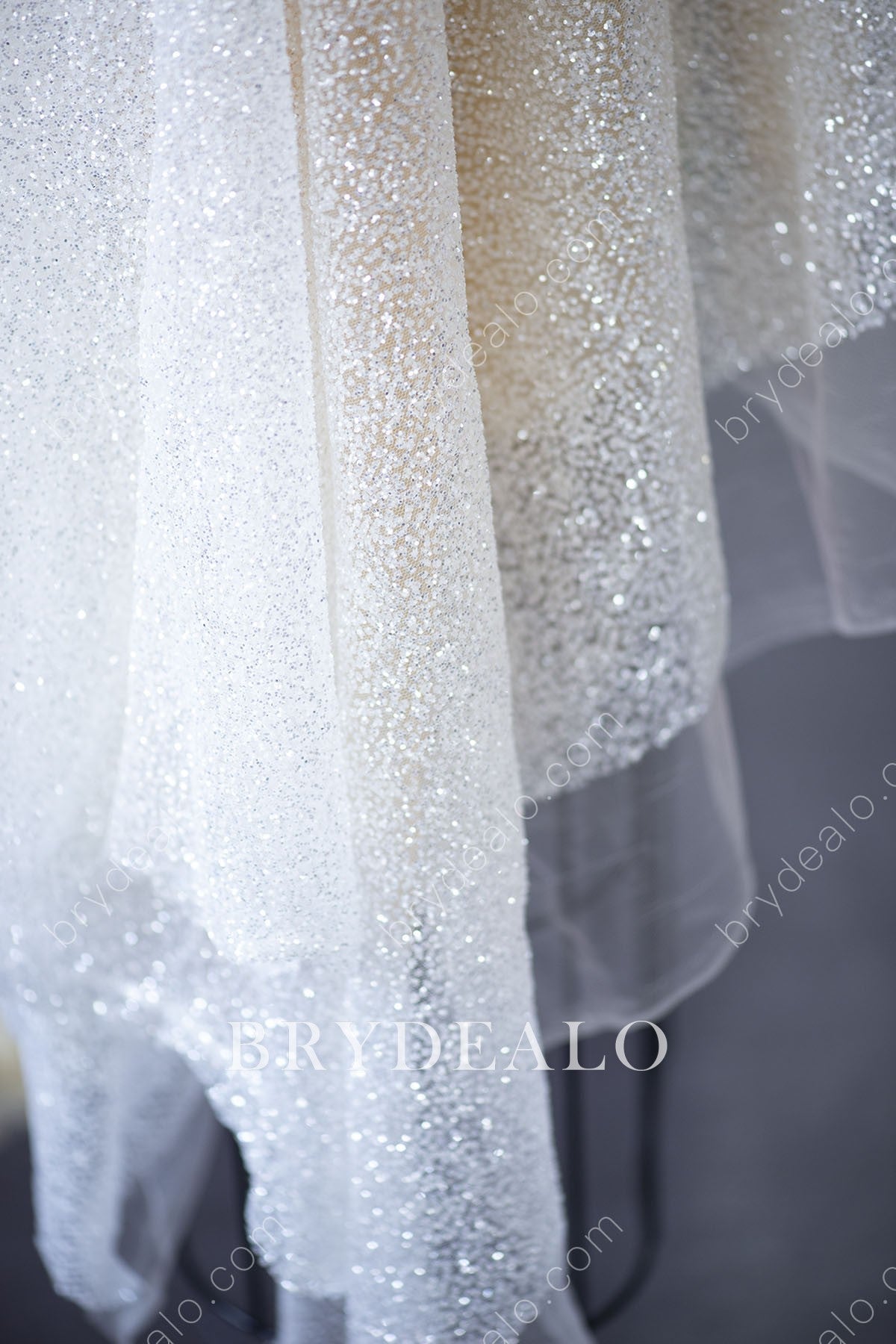 Best Shiny Designer Bridal Glitter Tulle Fabric