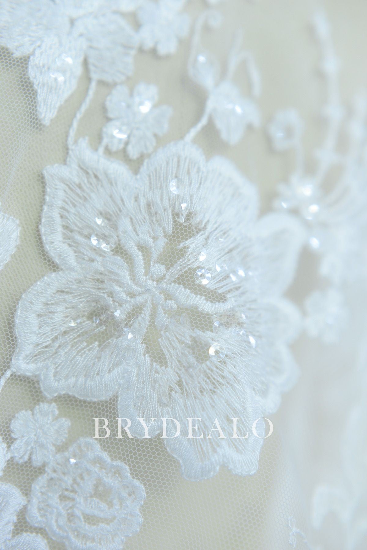 Flower Bridal Lace Fabric