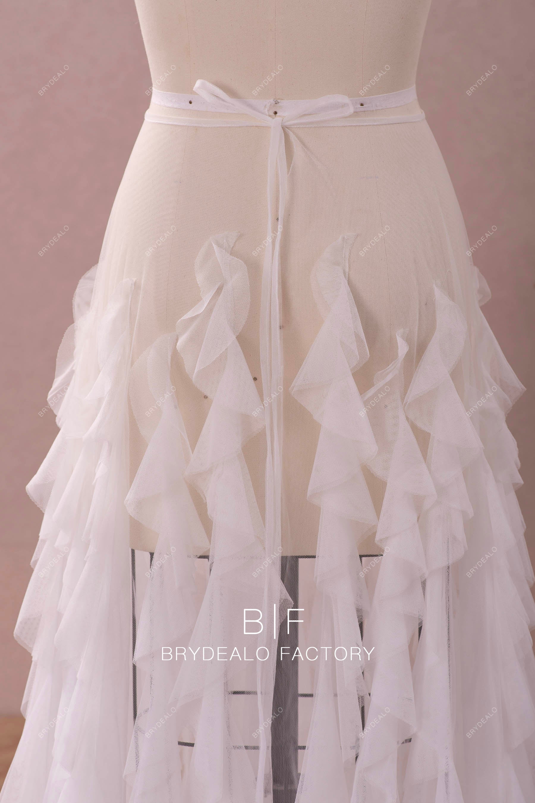 soft tulle ruffles