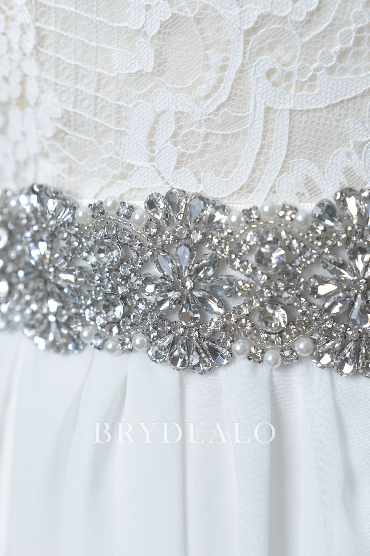 Wholesale Crystals Pearls Bridal Sash