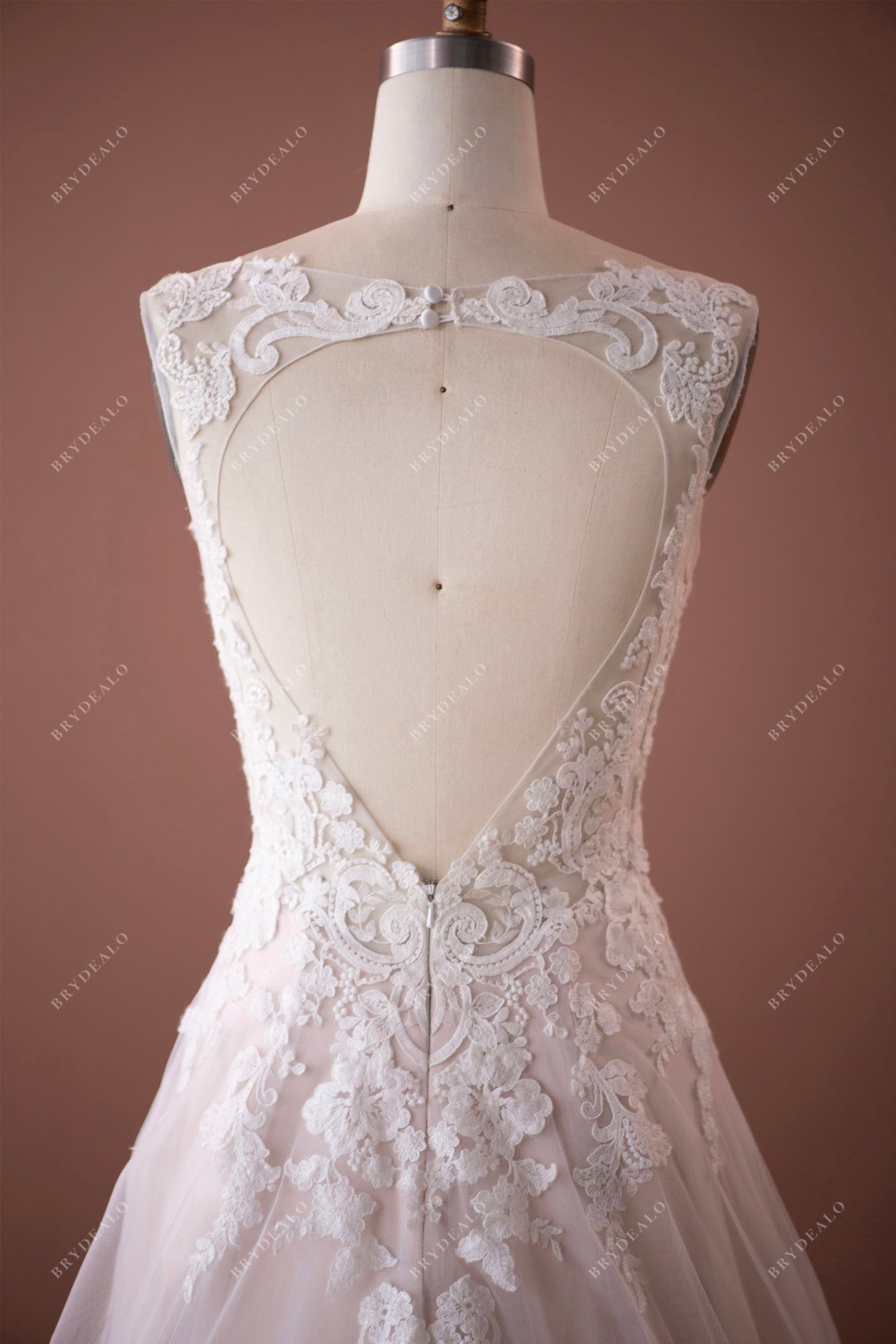 Sweetheart Hollow Back Wedding Dress