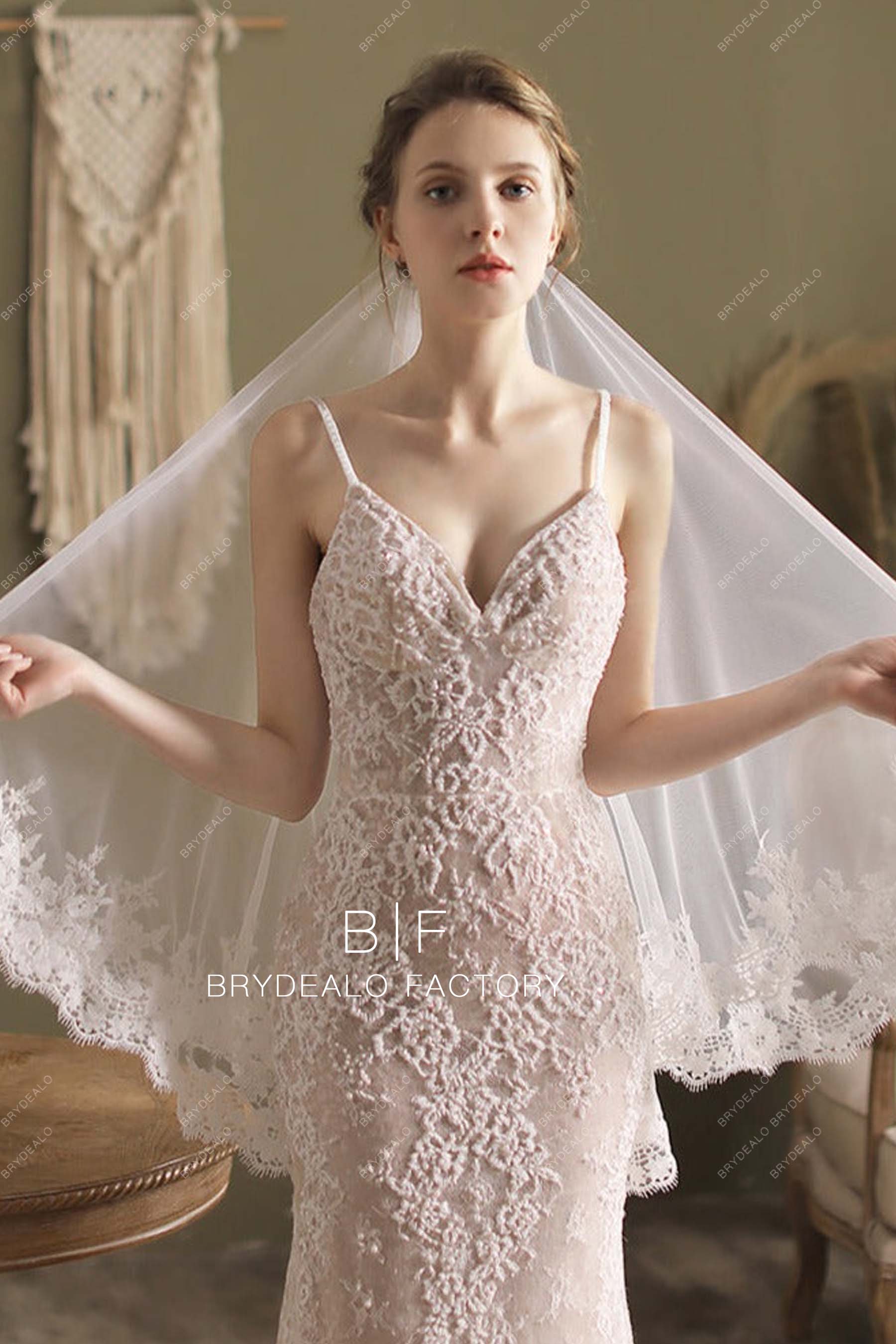 Two-Tiered Fingertip Length Bridal Veil