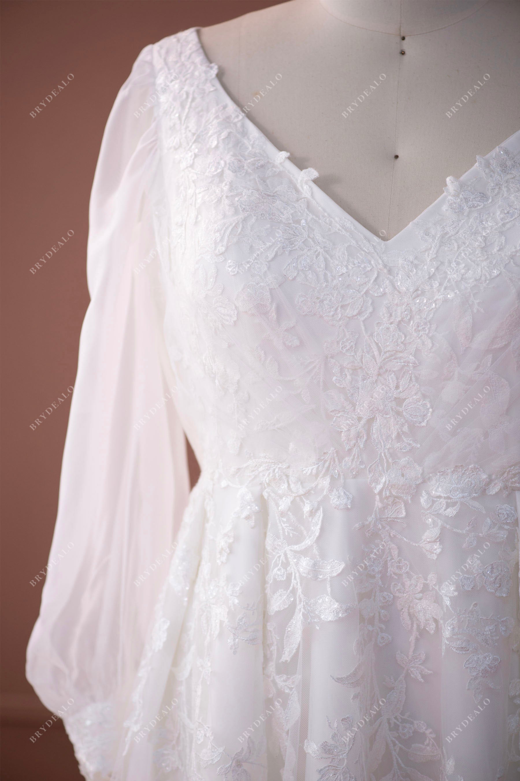 lace plus size bridal gown