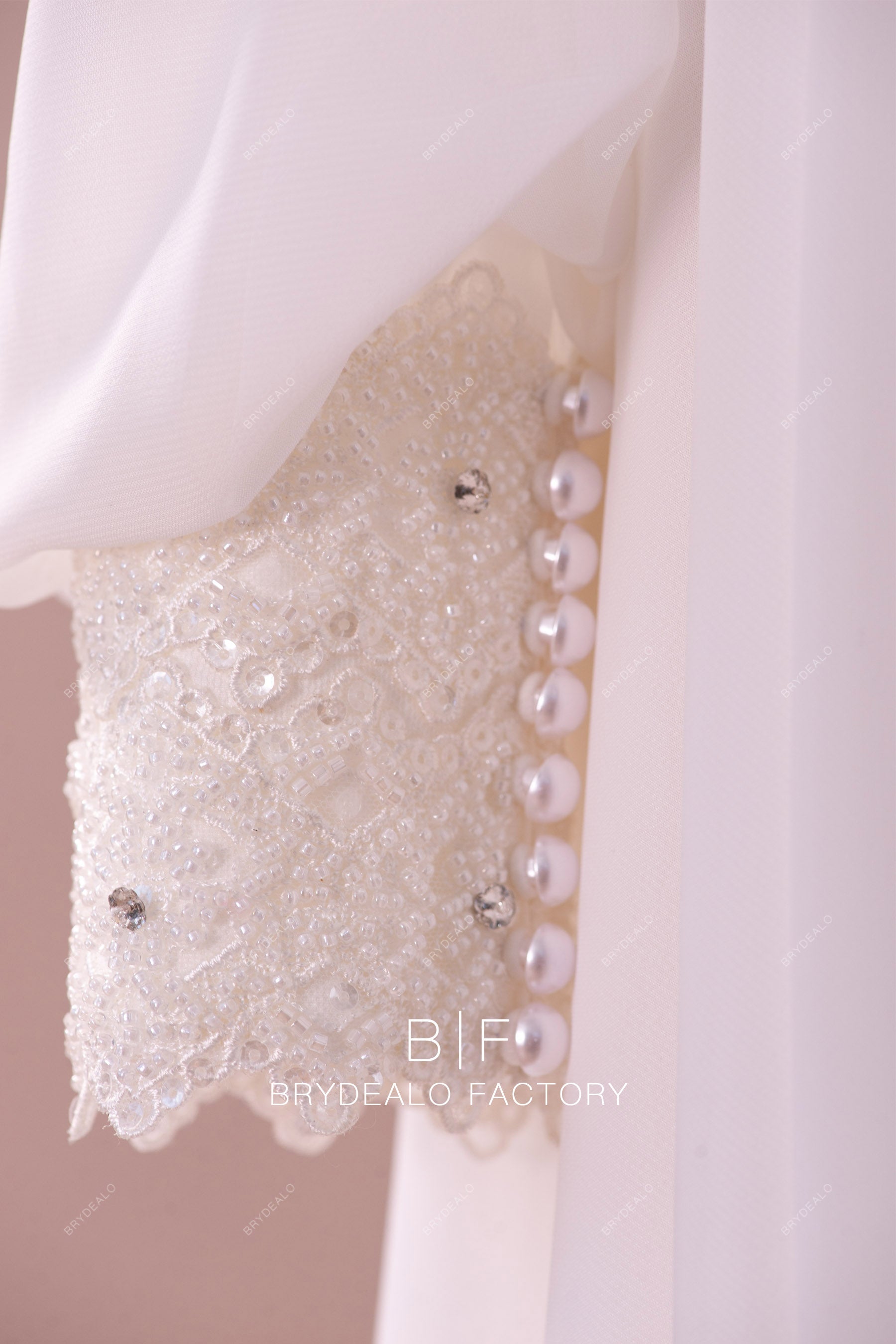 wedding dress long sleeve lace cuffs