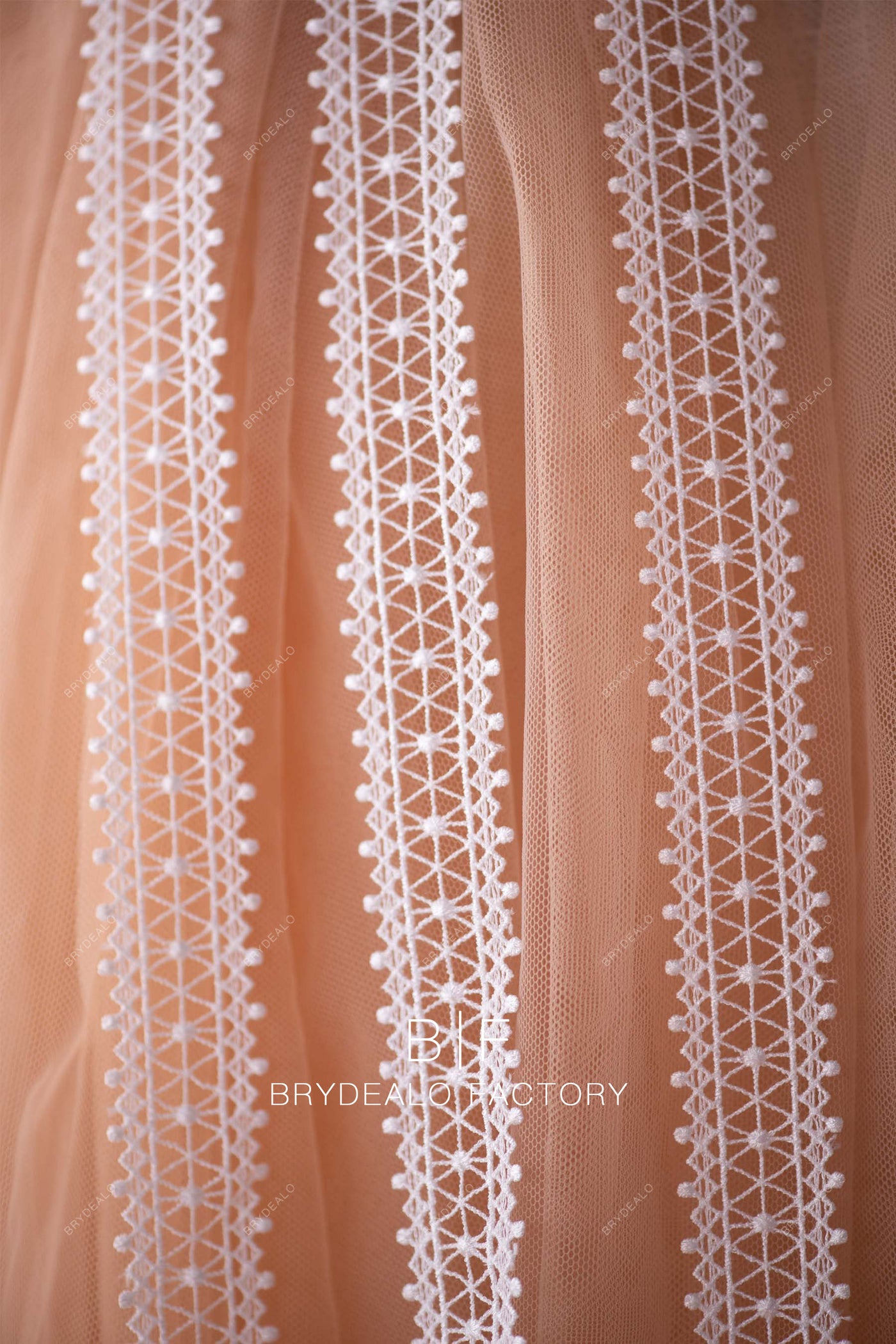 Wholesale Delicate Insertion Lace Trim Fabric 10 Yards