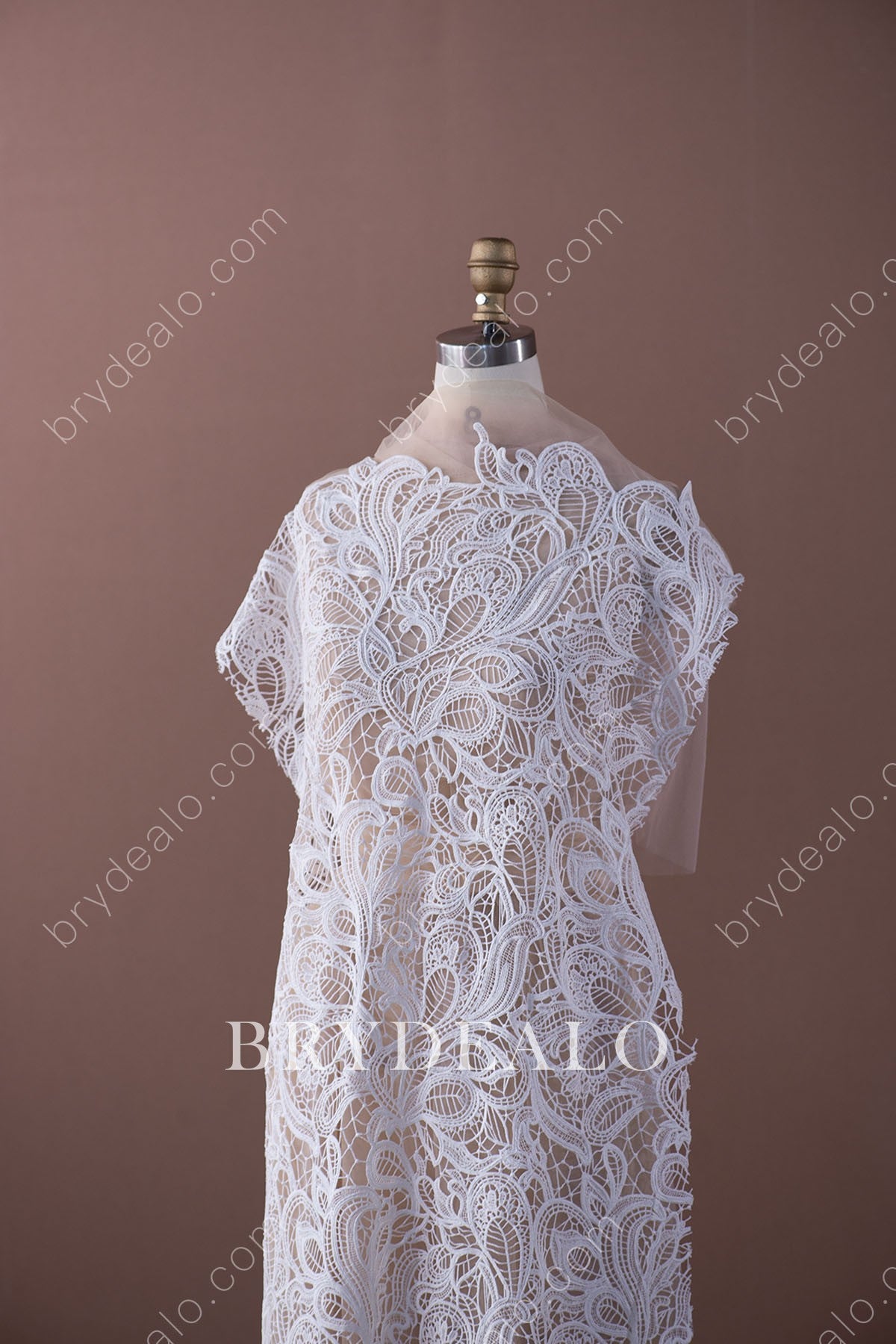 Best Wholesale Abstract Crochet Bridal Lace Fabric