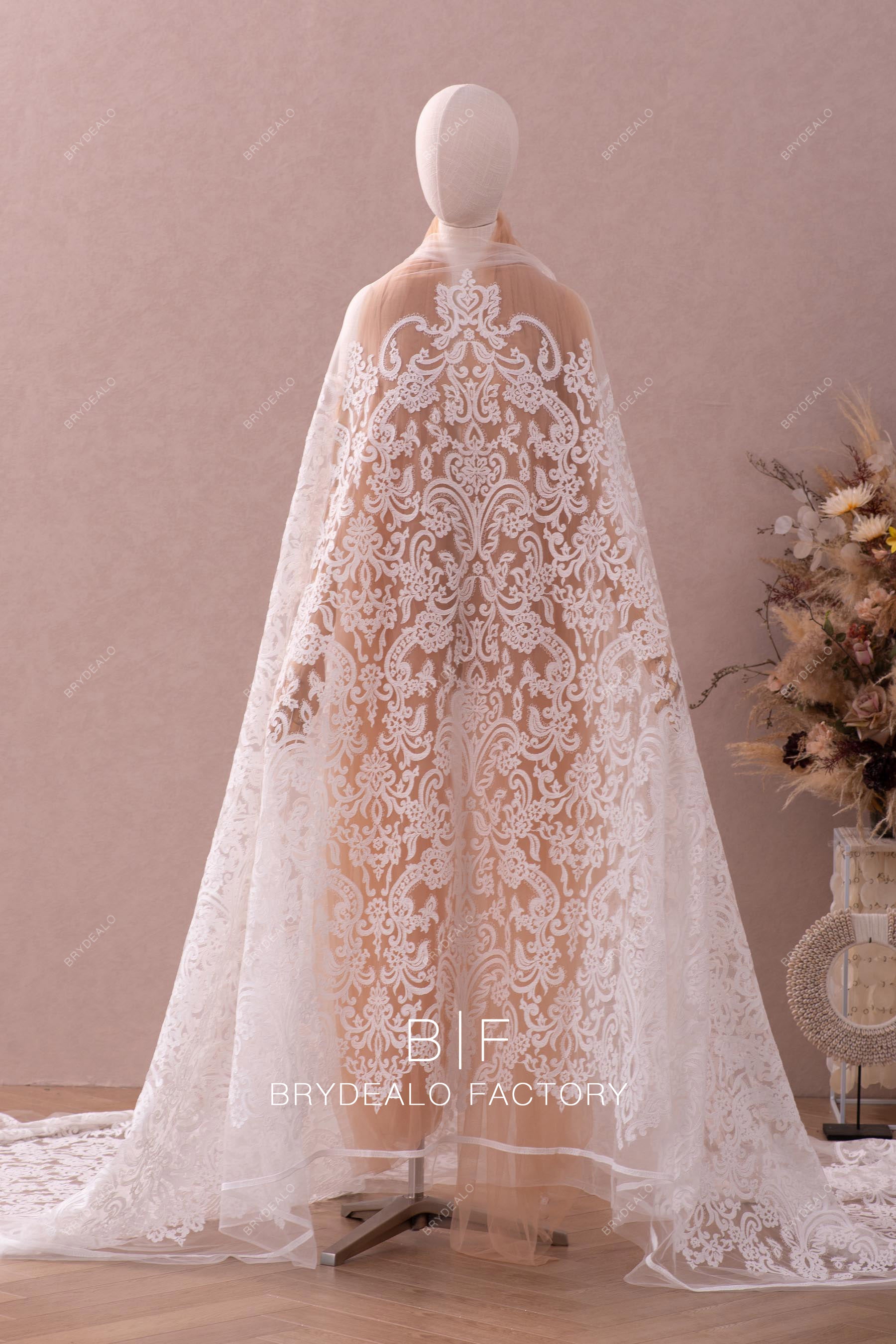 wholesale embroidery cording lace fabric