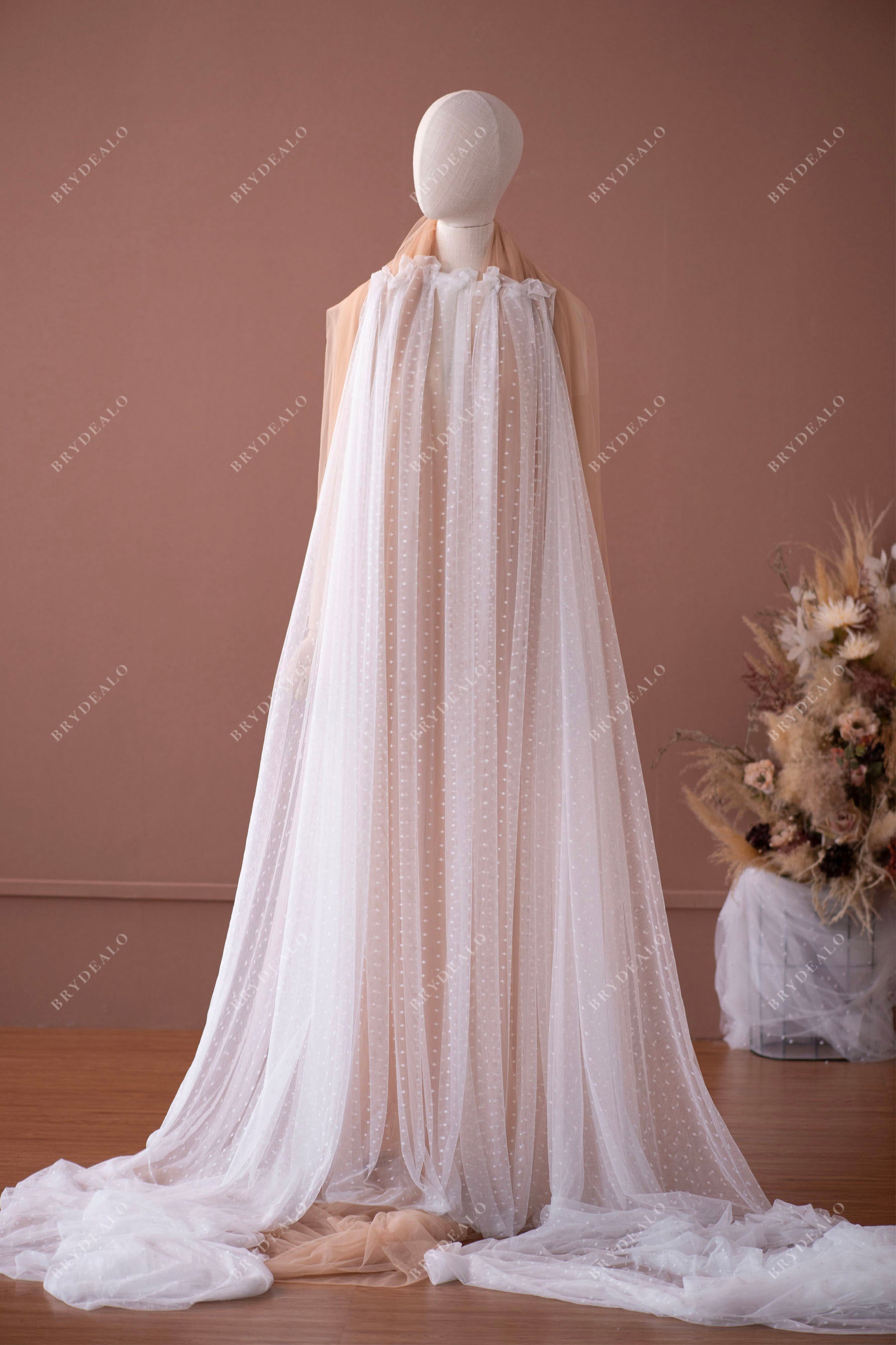 wholesale jersey dot lace tulle fabric for wedding dress