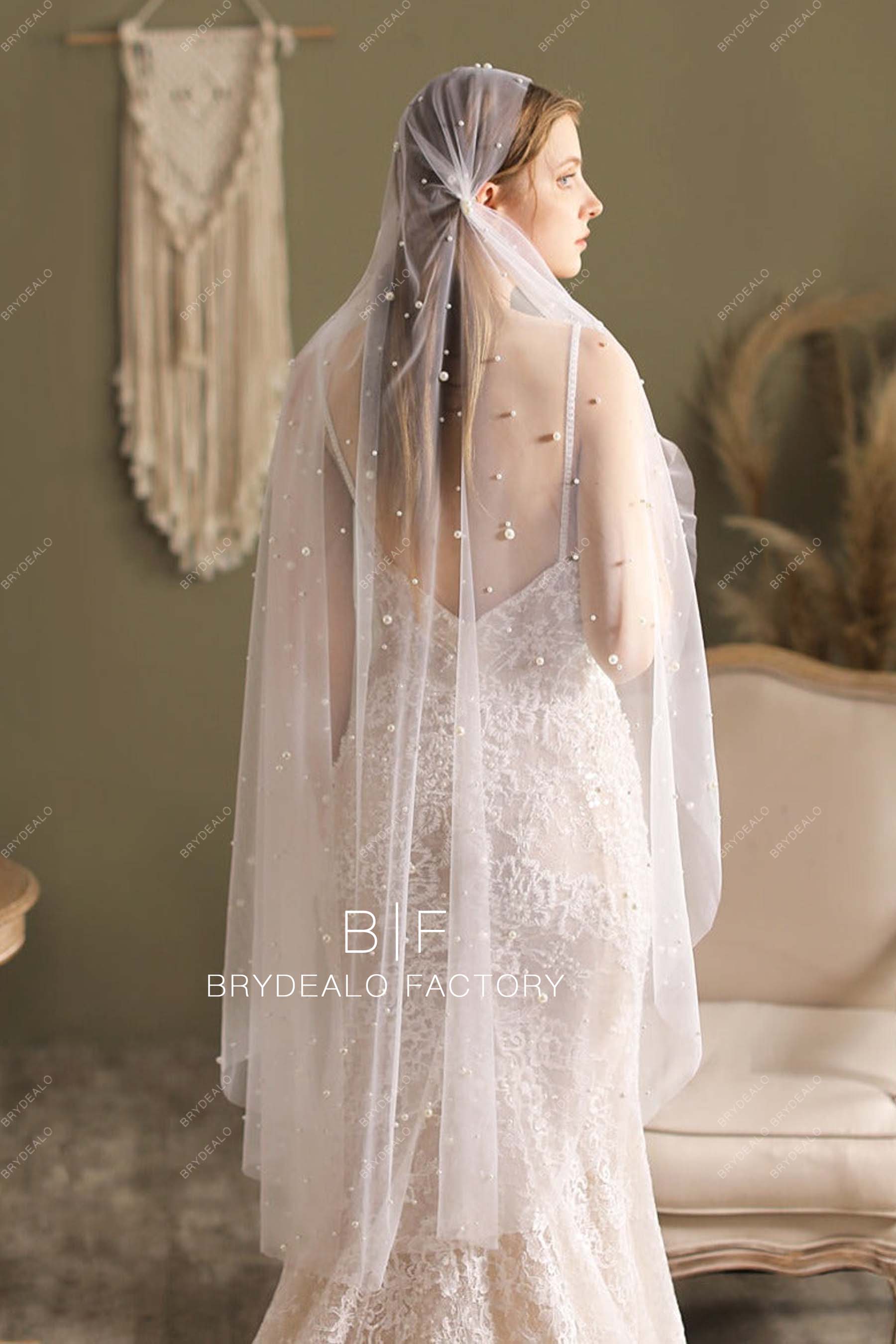 Brydealo Factory Private Label Ballet Length Horsehair Bridal Veil