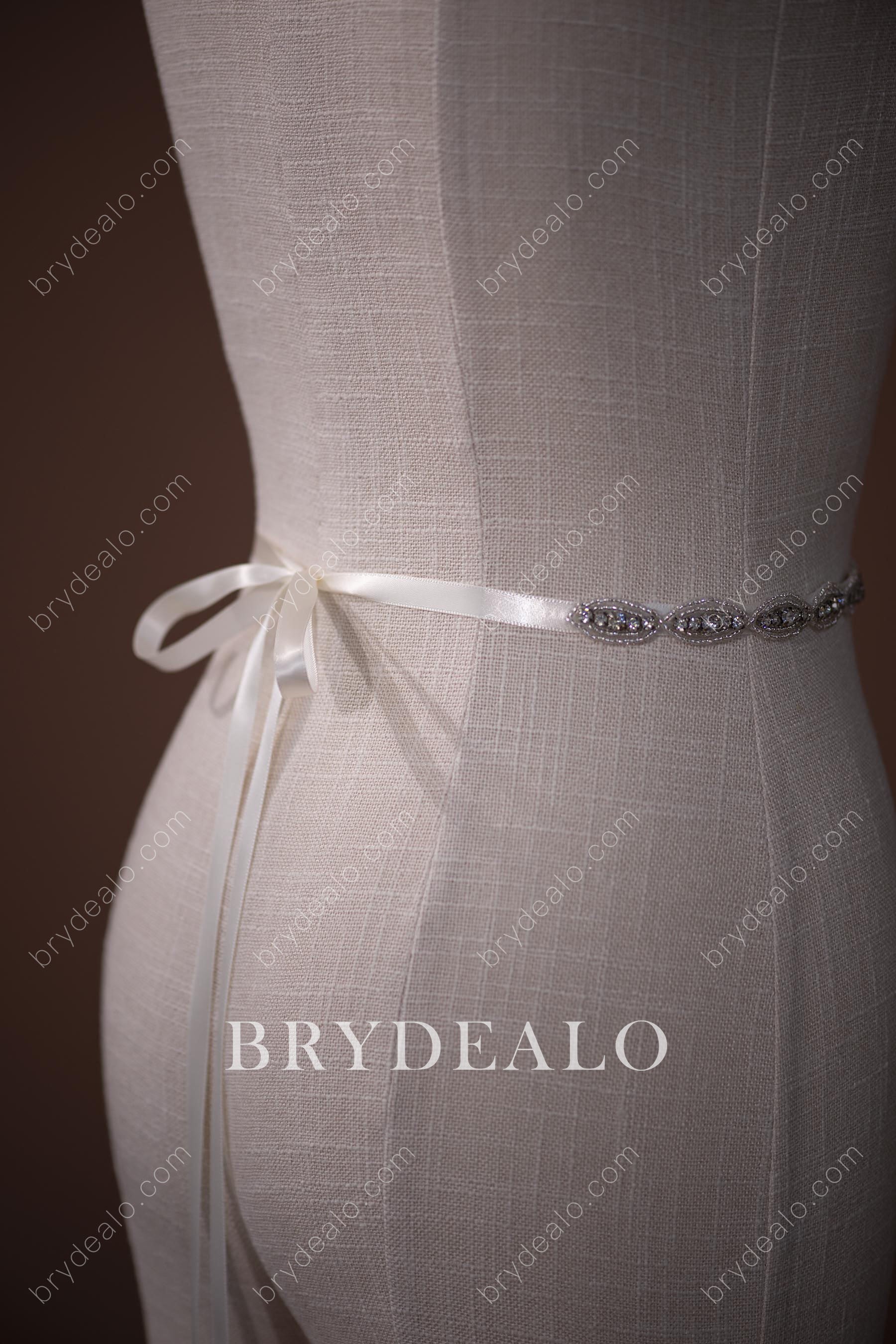 Best Oval Crystals Beaded Bridal Sash